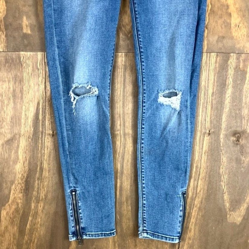 Lucky Brand Lucky Brand Womens Jeans Blue Denim Mid Rise Brooke Legging Stretch 8/29 Size 30" / US 8 / IT 44 - 3 Thumbnail