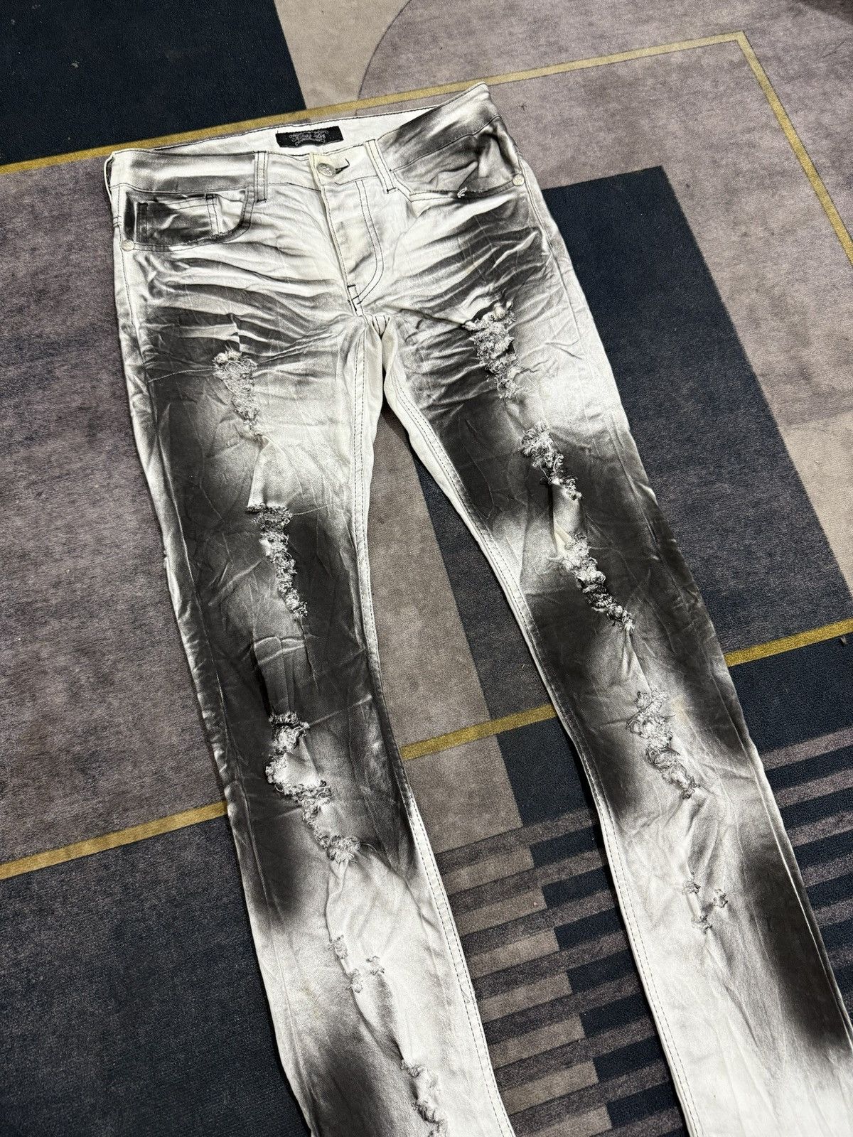 If Six Was Nine KING LIFE TORNADO IFSIX STYLE DENIM PANTS Size US 32 / EU 48 - 2 Thumbnail