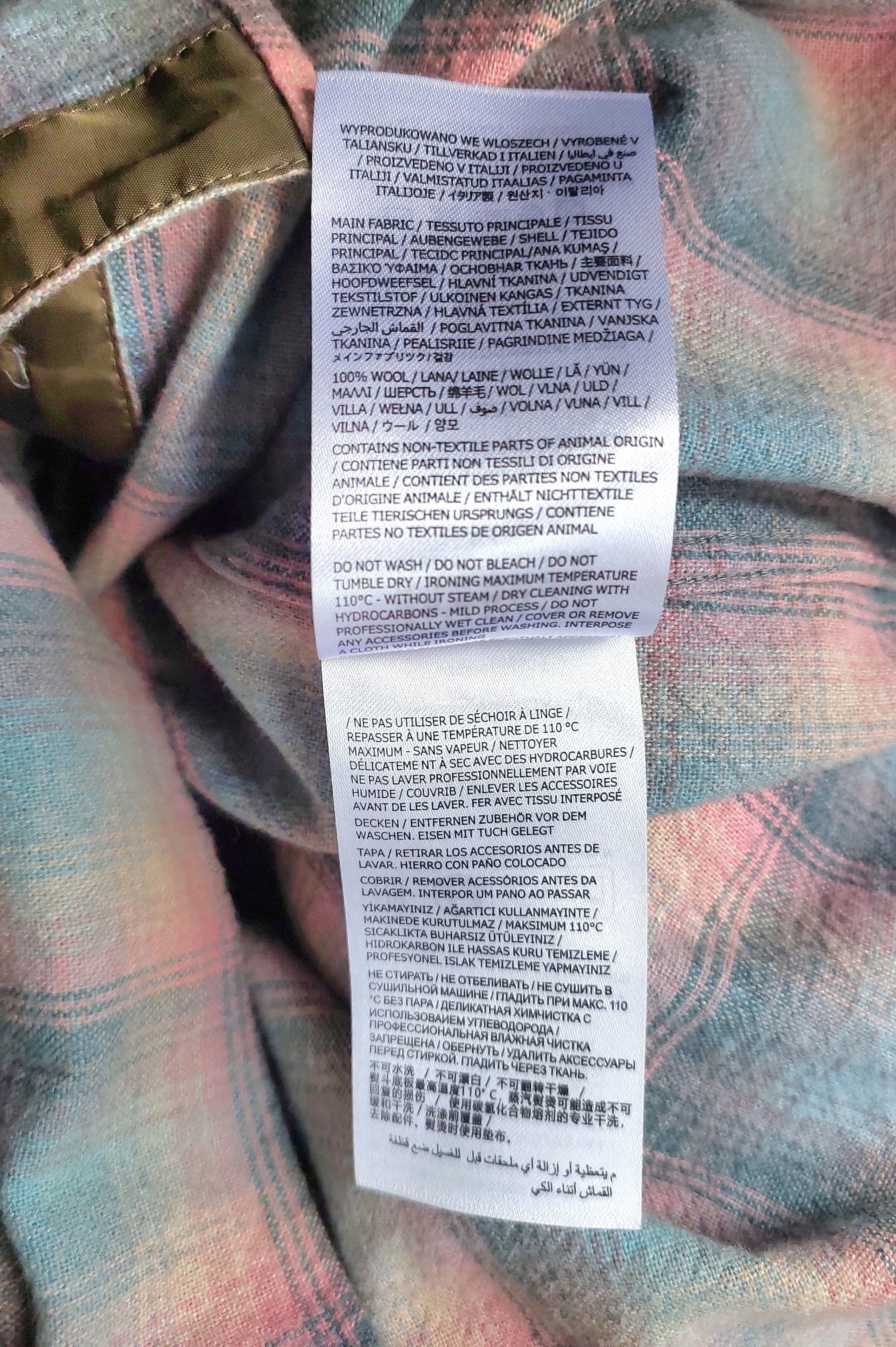 Maison Margiela × Pendleton Plaid Wool Flannel Shirt