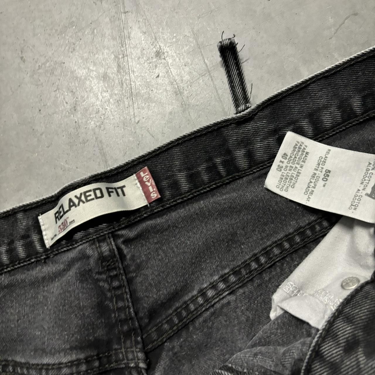 Levi's × Vintage Vintage Y2K/2000s Baggy Grunge Faded Black Levi’s Size US 38 / EU 54 - 8 Thumbnail