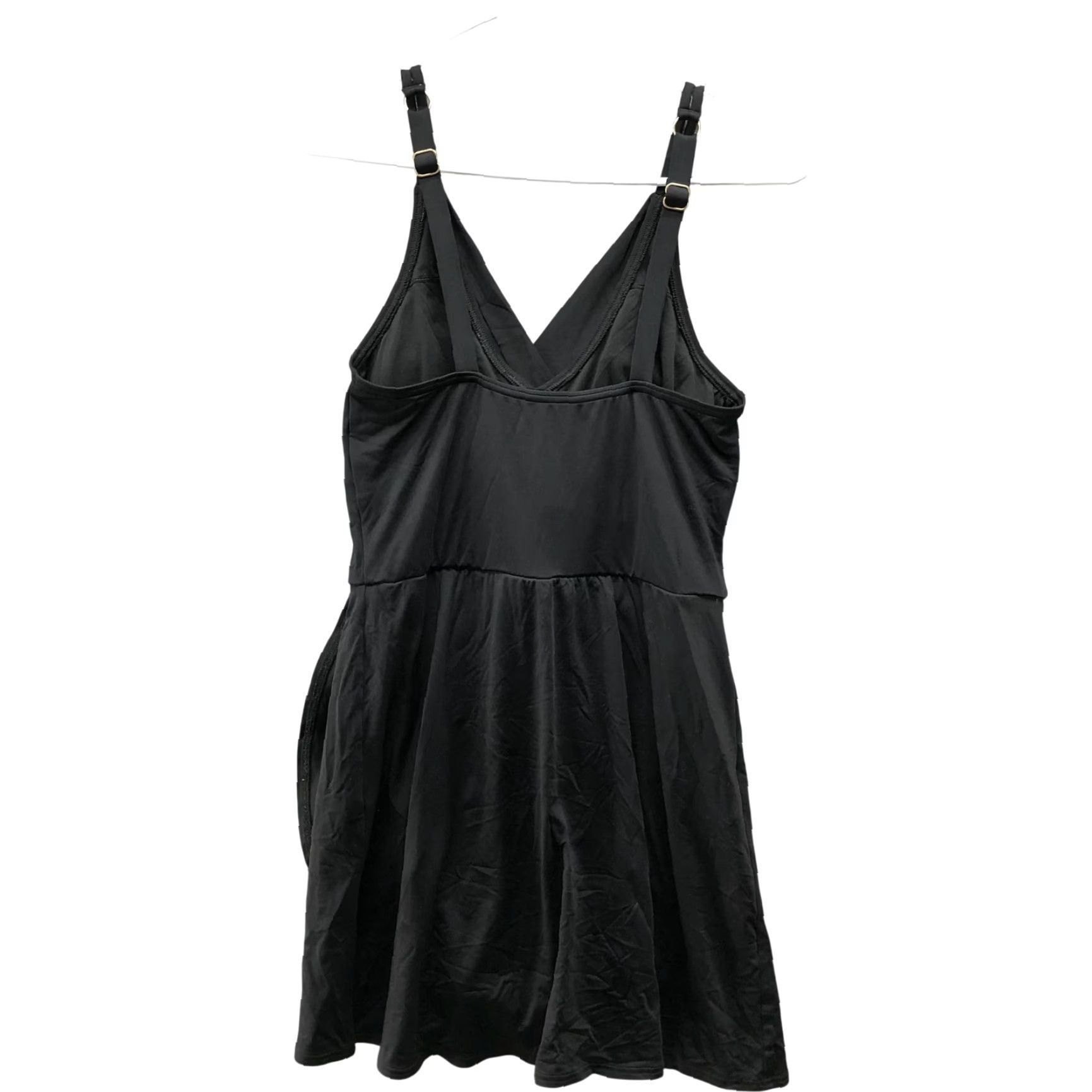 Lands' End Lands' End Swim Dress Womens S (6-8) Black Padded Surplice One Piece Cami Swim Top Style Tank Swimming Dress Shirt? Size S / US 4 / IT 40 - 2 Thumbnail