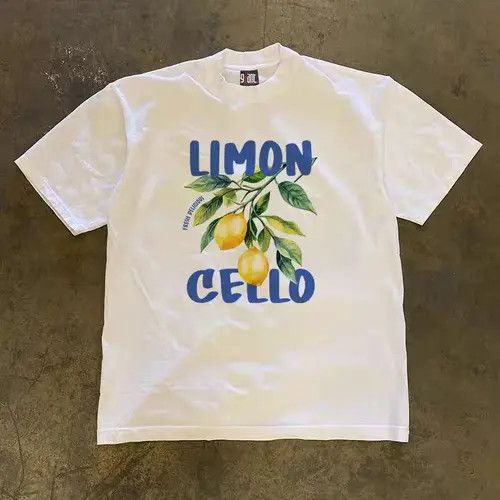 Vintage Kahara x Miura White street washed retro lemon print t-shirt Size US M / EU 48-50 / 2 - 7 Thumbnail