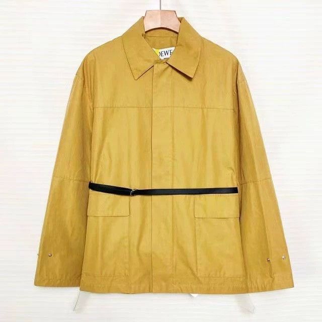 Loewe LOEWE Patchwork color embossed logo collar jacket coat Size US S / EU 44-46 / 1 - 1 Thumbnail