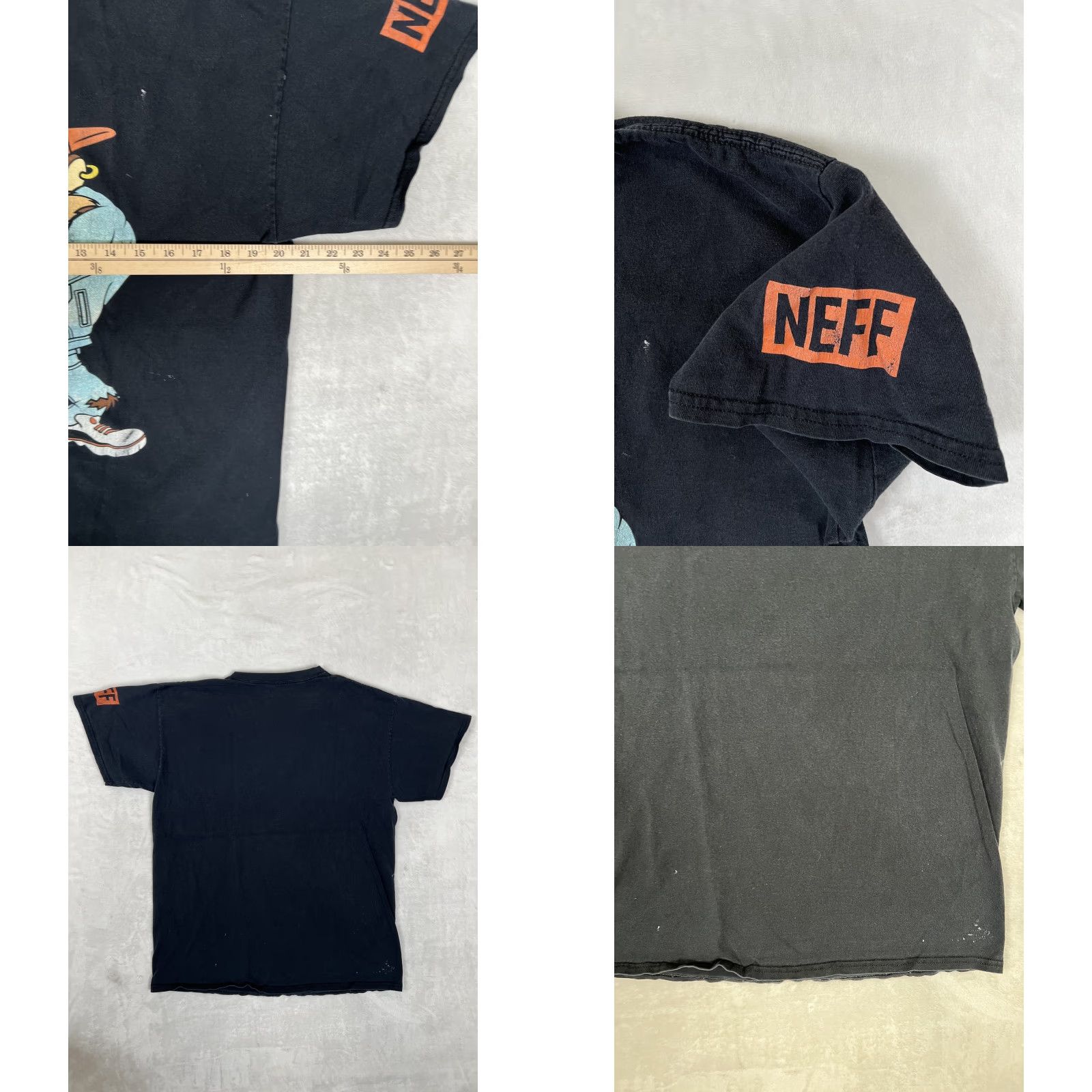 Vintage VINTAGE Neff T-Shirt Mens Large Black Taz Looney Tunes Graphic Cartoon Crew Neck Short Sleeve Streetwear Hip Hop Tee Size US L / EU 52-54 / 3 - 8 Thumbnail