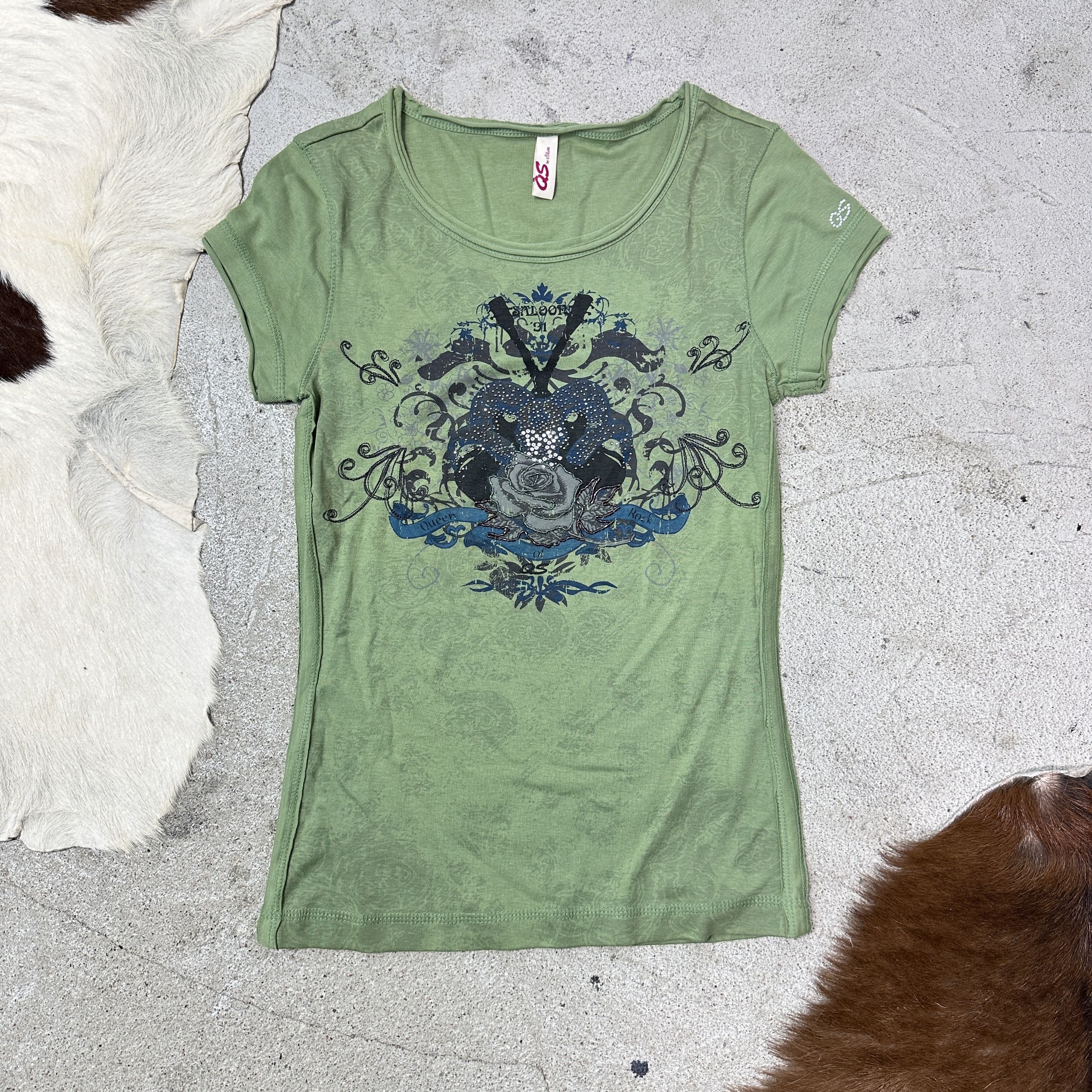 Vintage Vintage Avant Garde Grunge Printed T-shirt Y2K Size US S / EU 44-46 / 1 - 2 Thumbnail