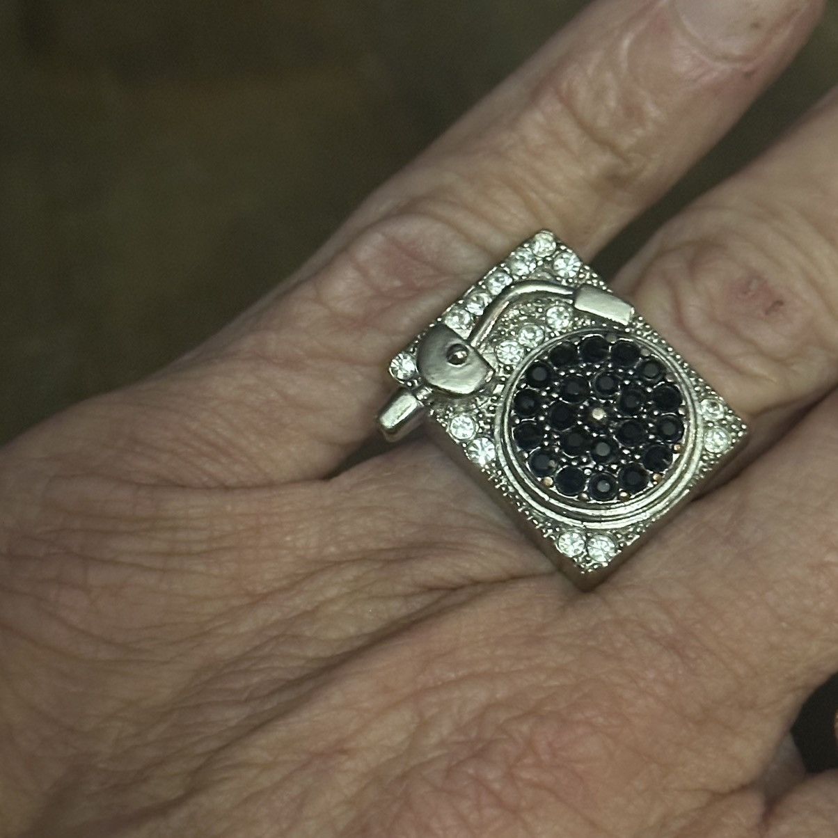 Vintage Vintage record player turntable adjustable ring Size ONE SIZE - 5 Thumbnail