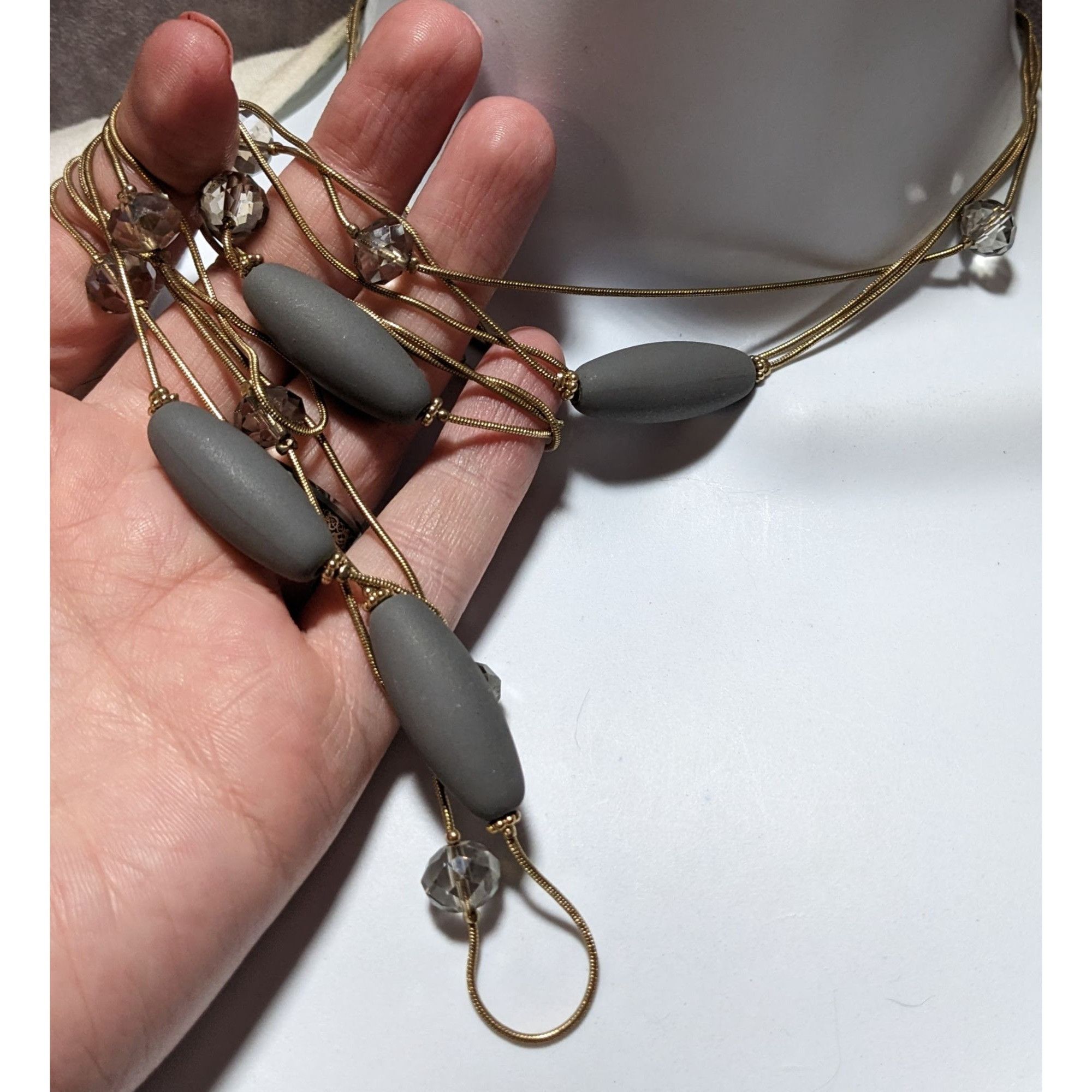 Other Elegant Silicone Gold Glam Beaded Neckalce Size ONE SIZE - 7 Thumbnail