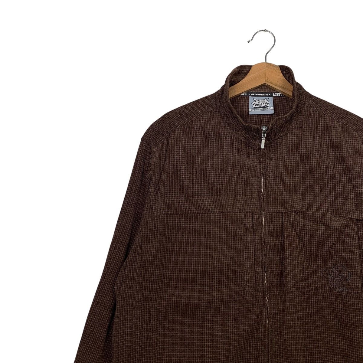 Vintage BOBBY GANG NYC Small Check Flannel Jacket #2579-C116 Size US L / EU 52-54 / 3 - 3 Thumbnail
