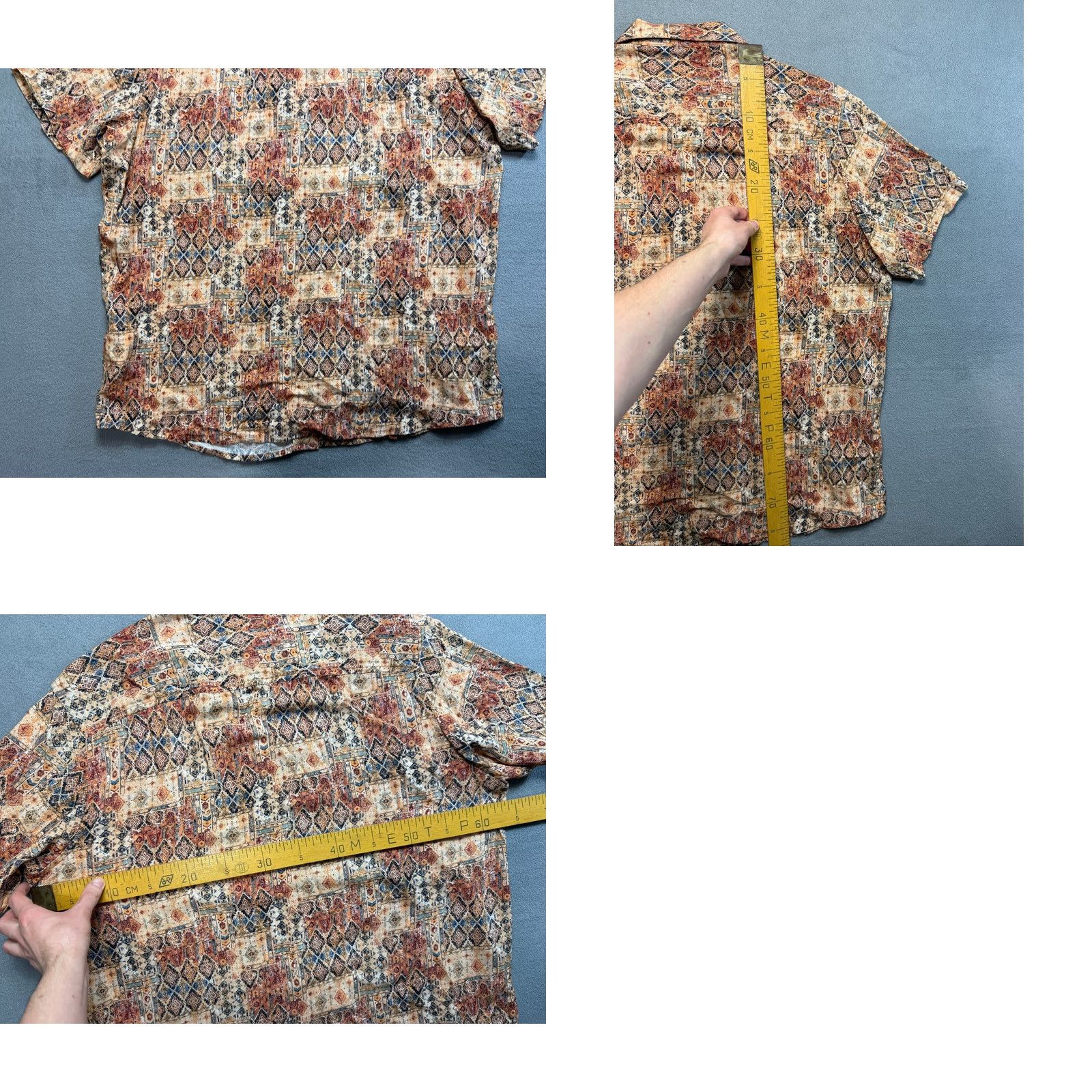 Joe Browns Joe Browns Hawaii Button Up Shirt Short Sleeve Mens L Brown Shirt Size US L / EU 52-54 / 3 - 10 Thumbnail