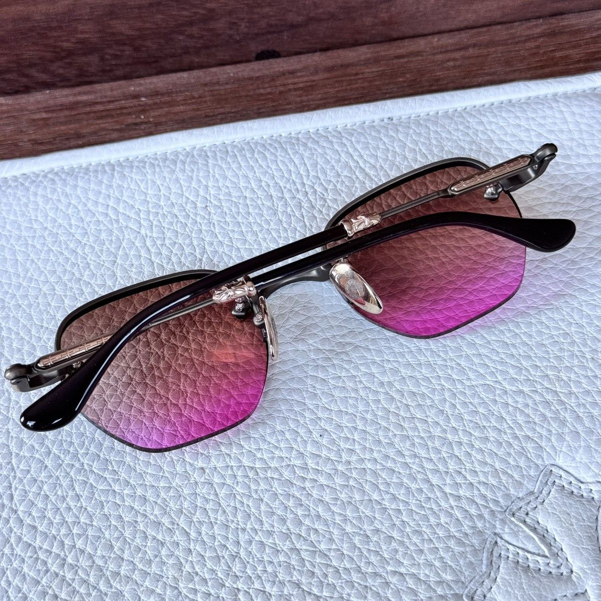 Chrome Hearts Chrome Hearts Frosted 1/1 ‘Pink Ombré’ Sunglasses Size ONE SIZE - 2 Thumbnail