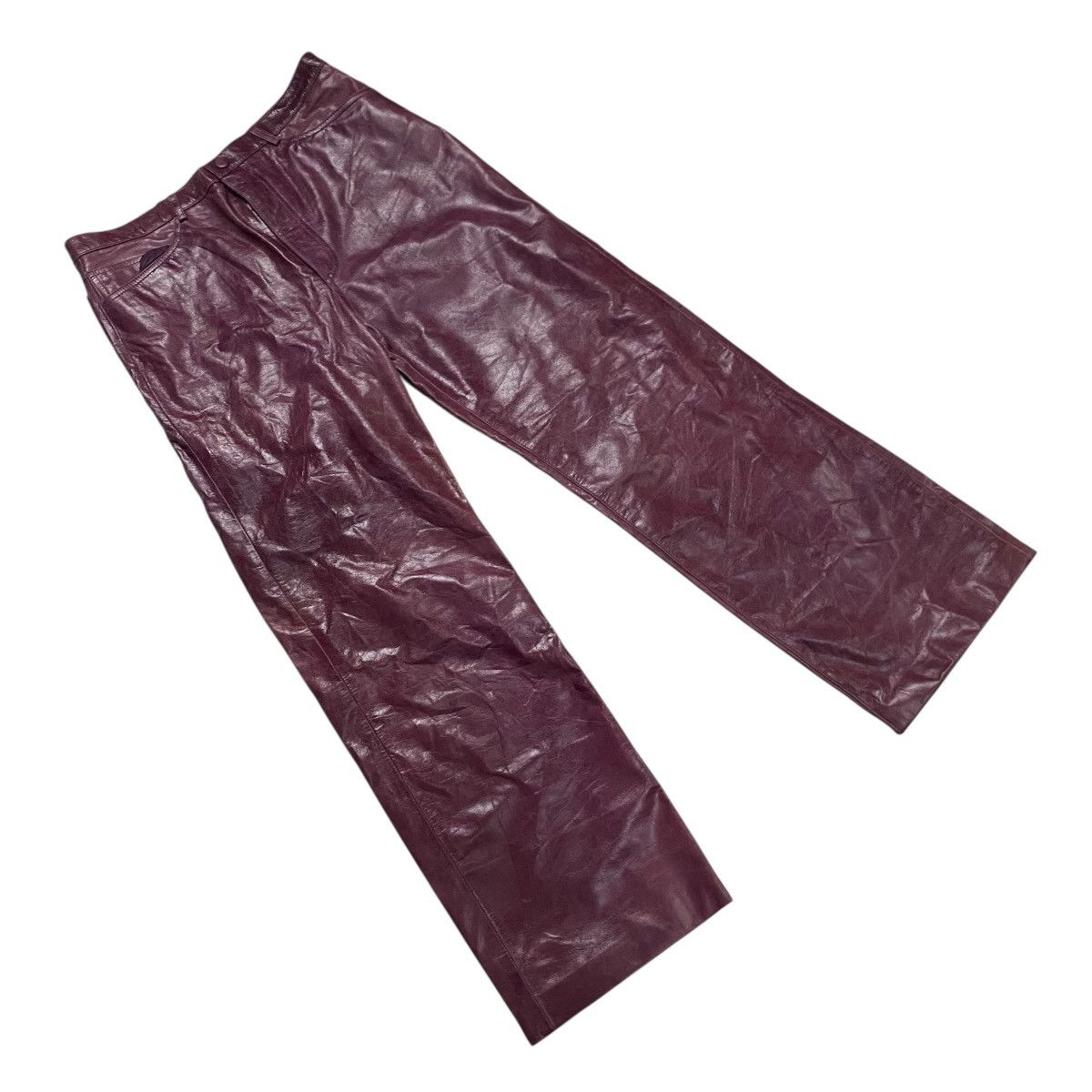Genuine Leather Kazzo faux straight leather pant Size US 34 / EU 50 - 2 Thumbnail