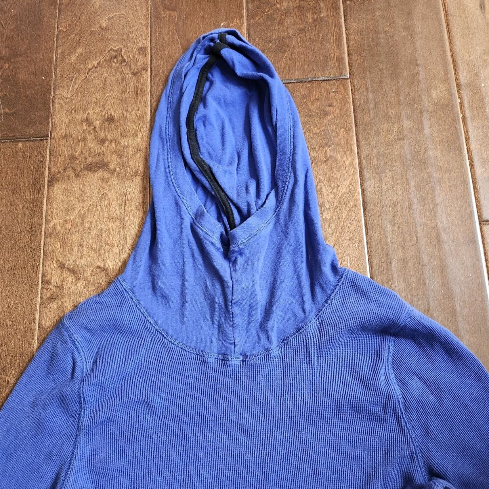 Ralph Lauren Lauren Active Ralph Lauren Women's Junior Hoodie Blue Thermal L Junior Large Blue Pullover Crew Neck Long Sleeve Sports Activewear Jacket Womens Size L / US 10 / IT 46 - 5 Thumbnail