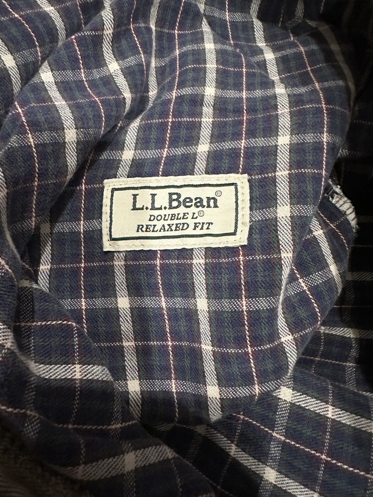 L.L. Bean Vintage LL Bean Flannel Lined Biege/Gray Jeans 35x32 Size US 32 / EU 48 - 9 Thumbnail