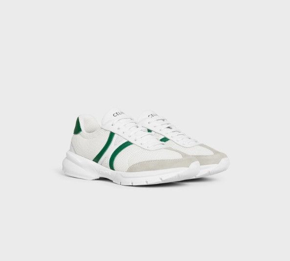 Celine o1bcso1str0925 359284426C Low-Top Sneakers Optic White/Green Size US 8 / IT 38 - 2 Thumbnail