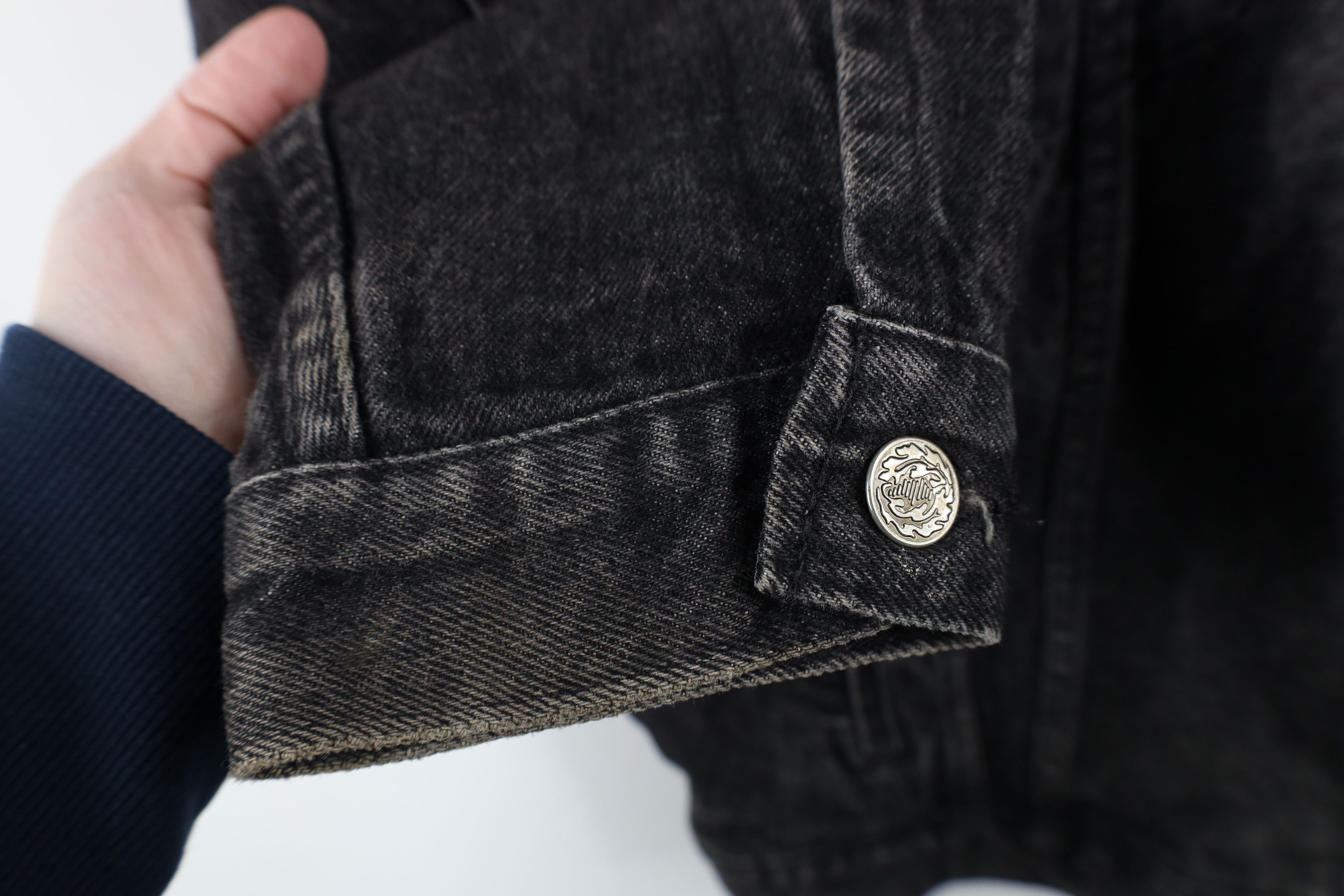 Vintage Vintage 90s Lite Beer Clint Black Denim Trucker Jacket USA Size US L / EU 52-54 / 3 - 9 Thumbnail