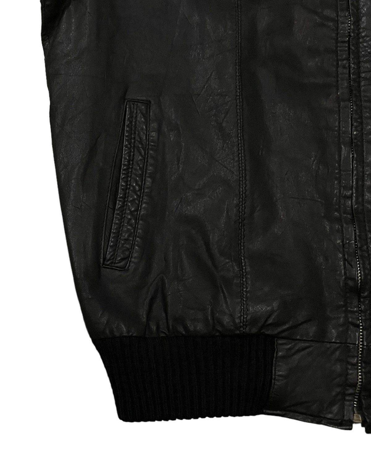 Comme des Garcons Tricot Comme Des Garcons Bomber Leather Jacket Size US M / EU 48-50 / 2 - 4 Thumbnail