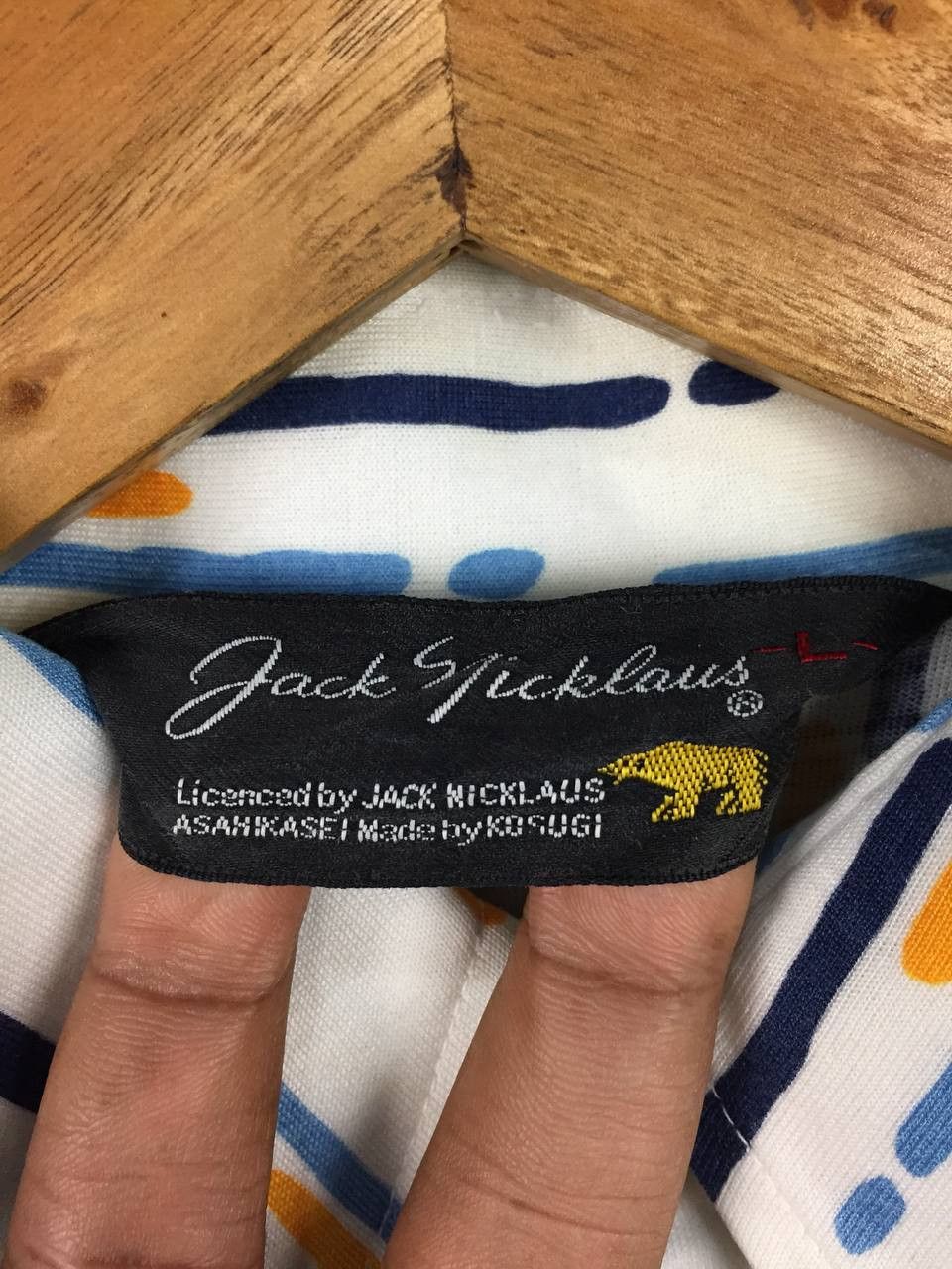 Vintage Vtg Jack Nicklaus Golden Bear Geometric Popover Polo Shirt Size US M / EU 48-50 / 2 - 9 Thumbnail