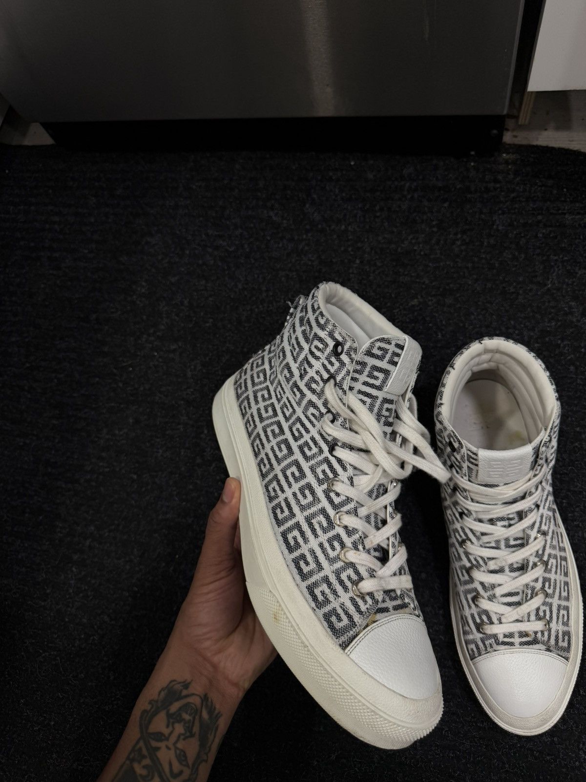 Givenchy Givenchy High-top City Sneakers Jacquard Size US 12 / EU 45 - 3 Thumbnail