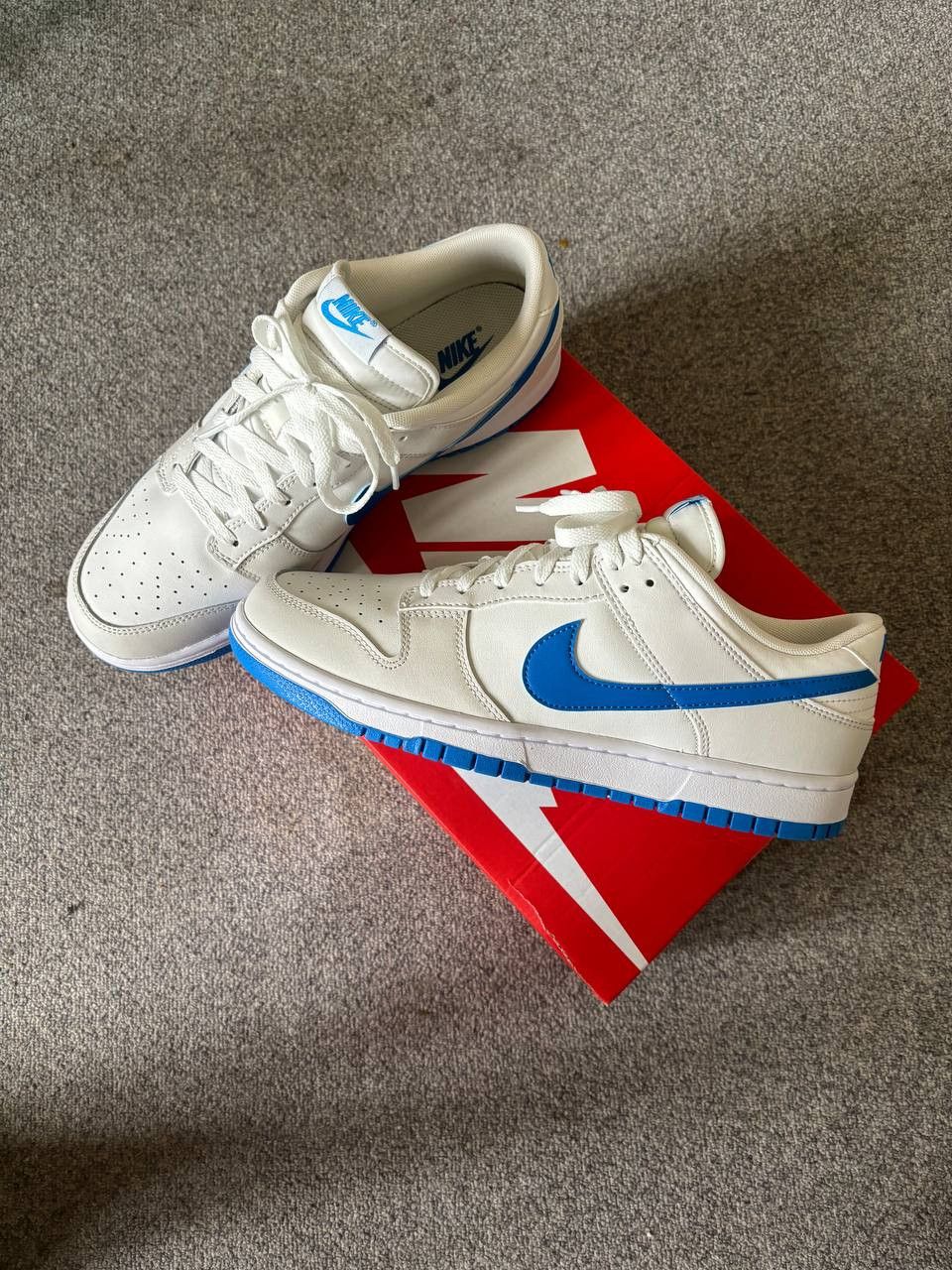 image of Nike Dunk Retro Blue Shoes, Men's (Size 12)