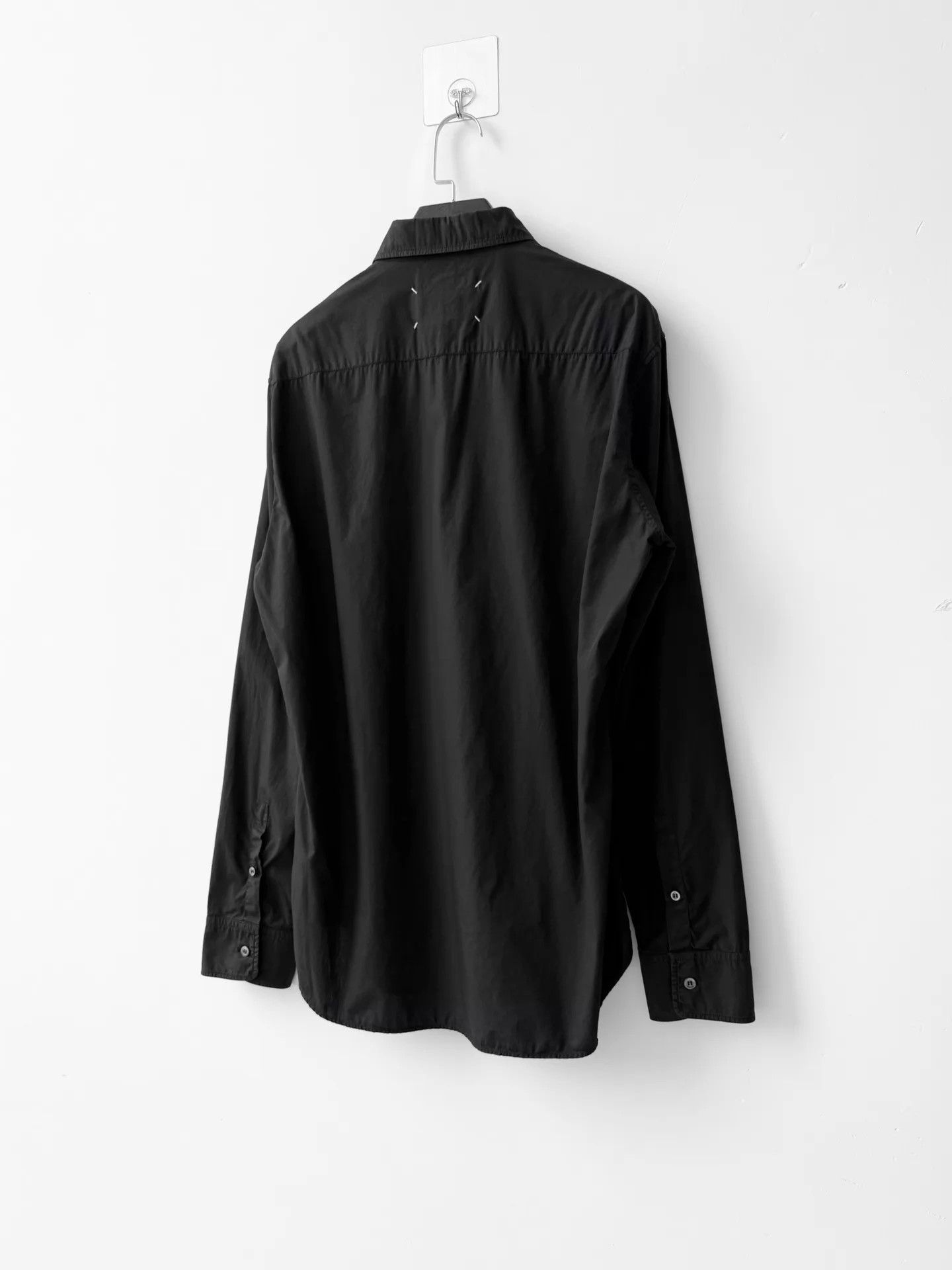 Maison Margiela Maison Margiela SS20 Contrast Stitch Pocket Shirt Black 40 Size US M / EU 48-50 / 2 - 3 Thumbnail