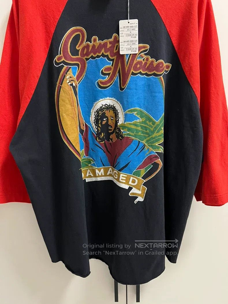 Saint Michael Saint Michael Jesus color-block three-quarter sleeve Size US XL / EU 56 / 4 - 4 Thumbnail