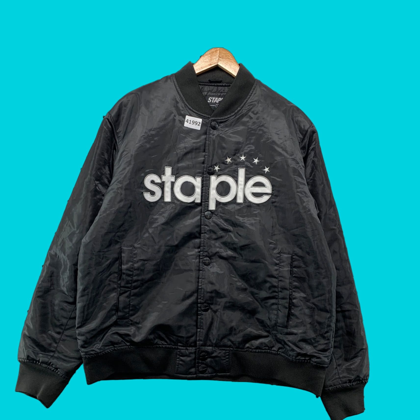 Vintage Staple Jeff Staple Satin Snap Jacket Mens Large Black Embroidered Skateboard 24x27 Satin Snap Jacket Mens Large Black Embroidered Skateboard 24x27 Size US L / EU 52-54 / 3 - 1 Thumbnail