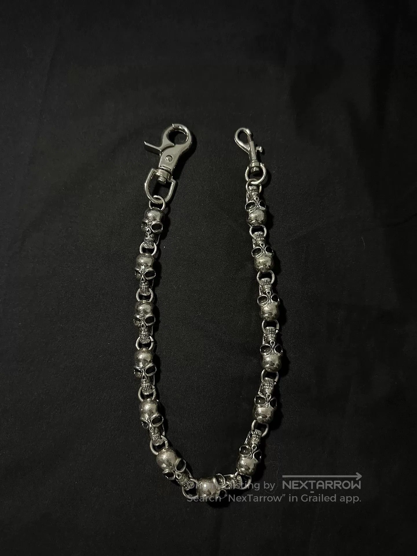 Vintage Vintage 90s Gunmetal Skull Chain. Size ONE SIZE - 2 Thumbnail