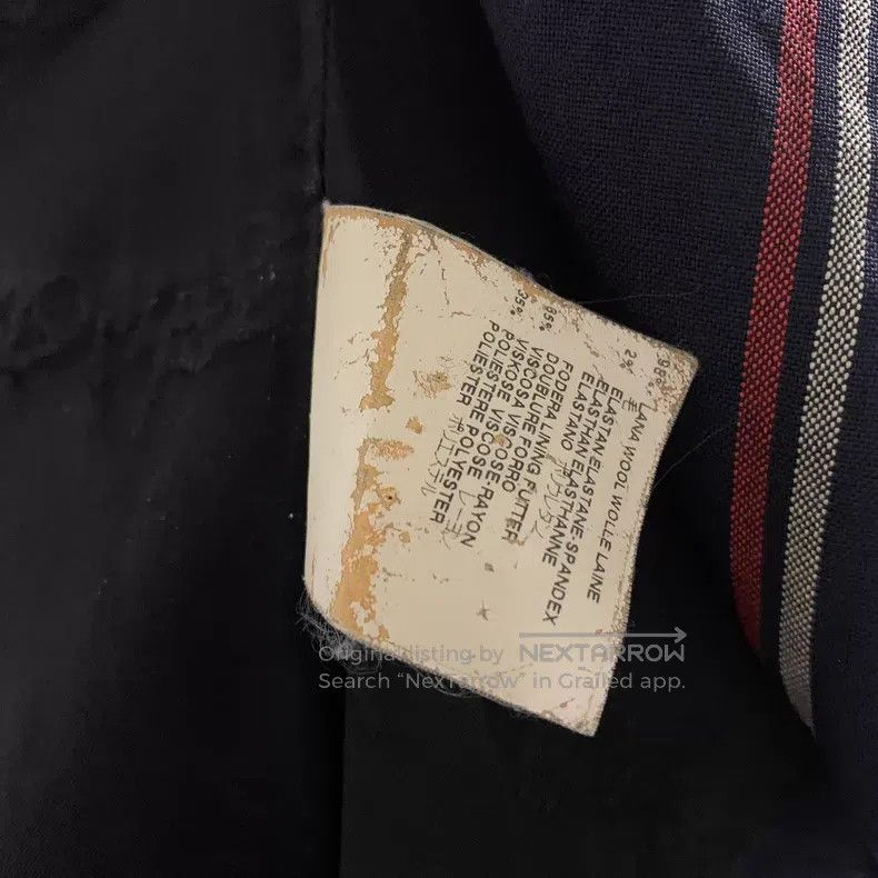 Vivienne Westwood Vivienne Westwood Blue and Black Striped Wool Blazer Size S / US 4 / IT 40 - 9 Thumbnail