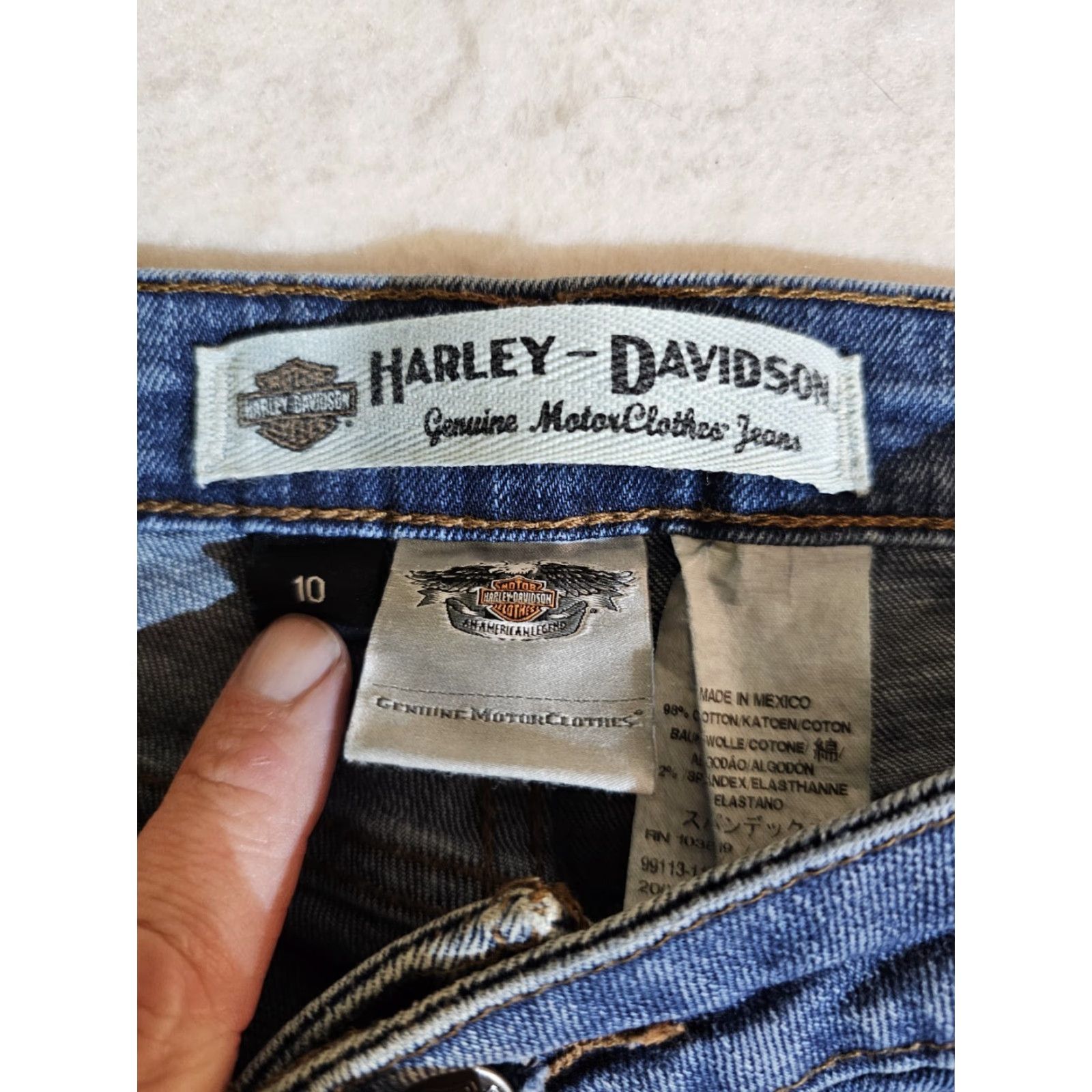 Harley Davidson Harley Davidson Jeans Bootcut Denim Med Wash Womens Size 10 Reg RN103819 Size 32" / US 10 / IT 46 - 5 Thumbnail
