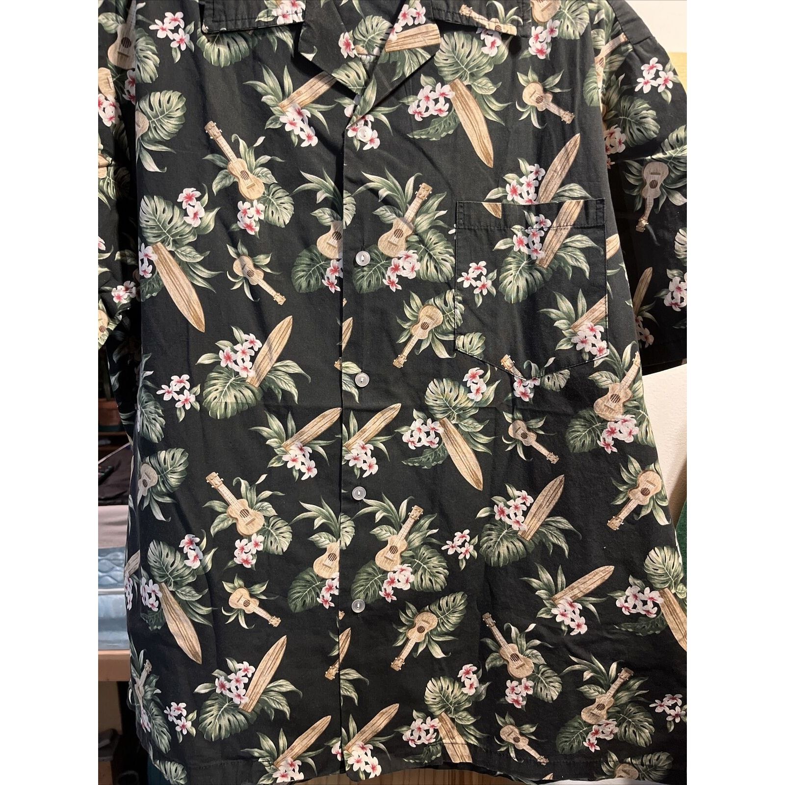 Other Malihini Vintage Men’s XL Black Floral Cotton Hawaiian Shirt Size US XL / EU 56 / 4 - 8 Thumbnail
