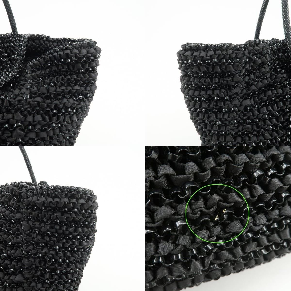 ANTEPRIMA Anteprima Lucchetto Wire PVC Tote Black Size ONE SIZE - 6 Thumbnail