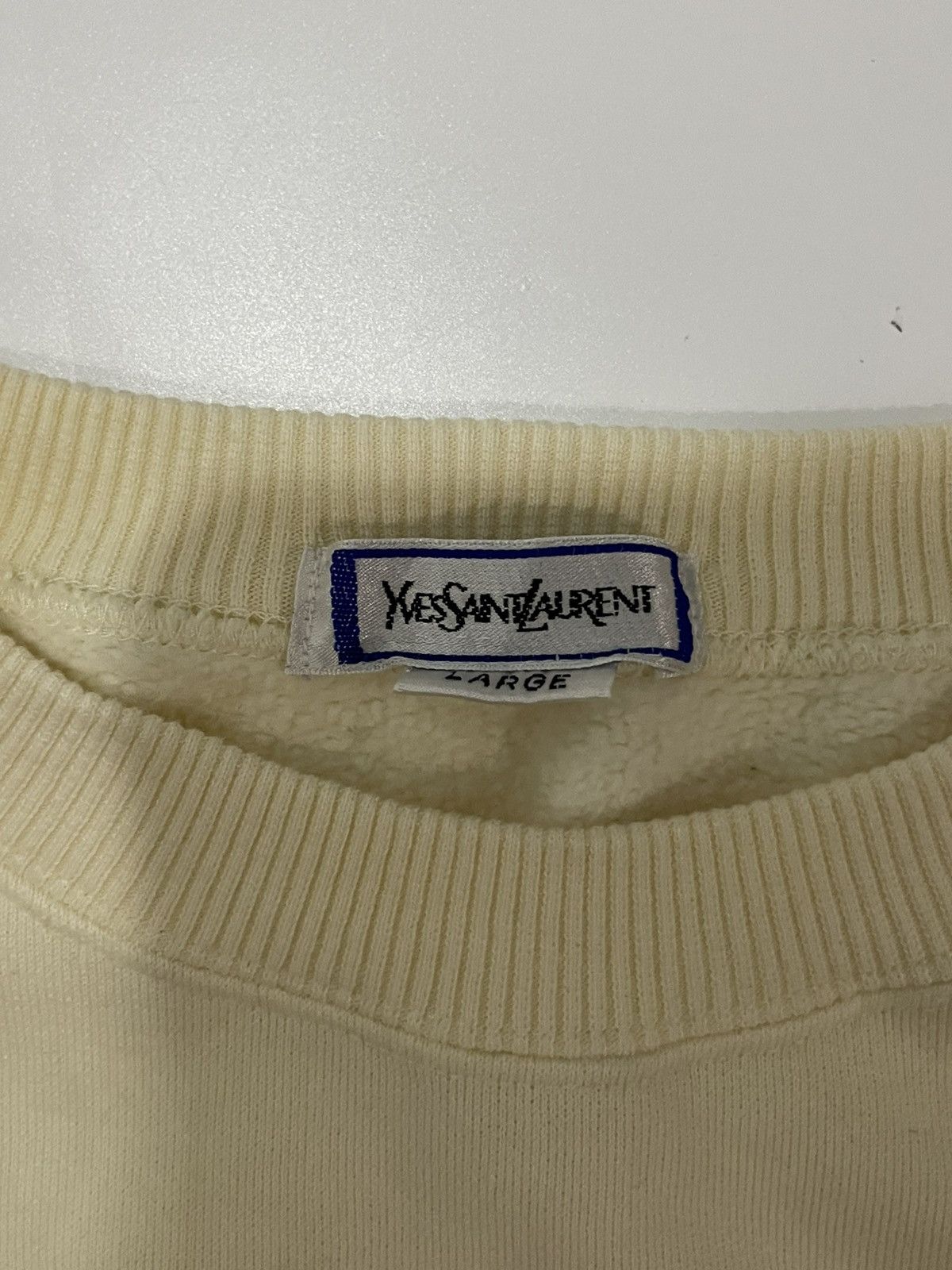 Yves Saint Laurent Vintage Yves Saint Laurent Sweashirt Medium 90’s Ysl Flag Size US L / EU 52-54 / 3 - 3 Thumbnail