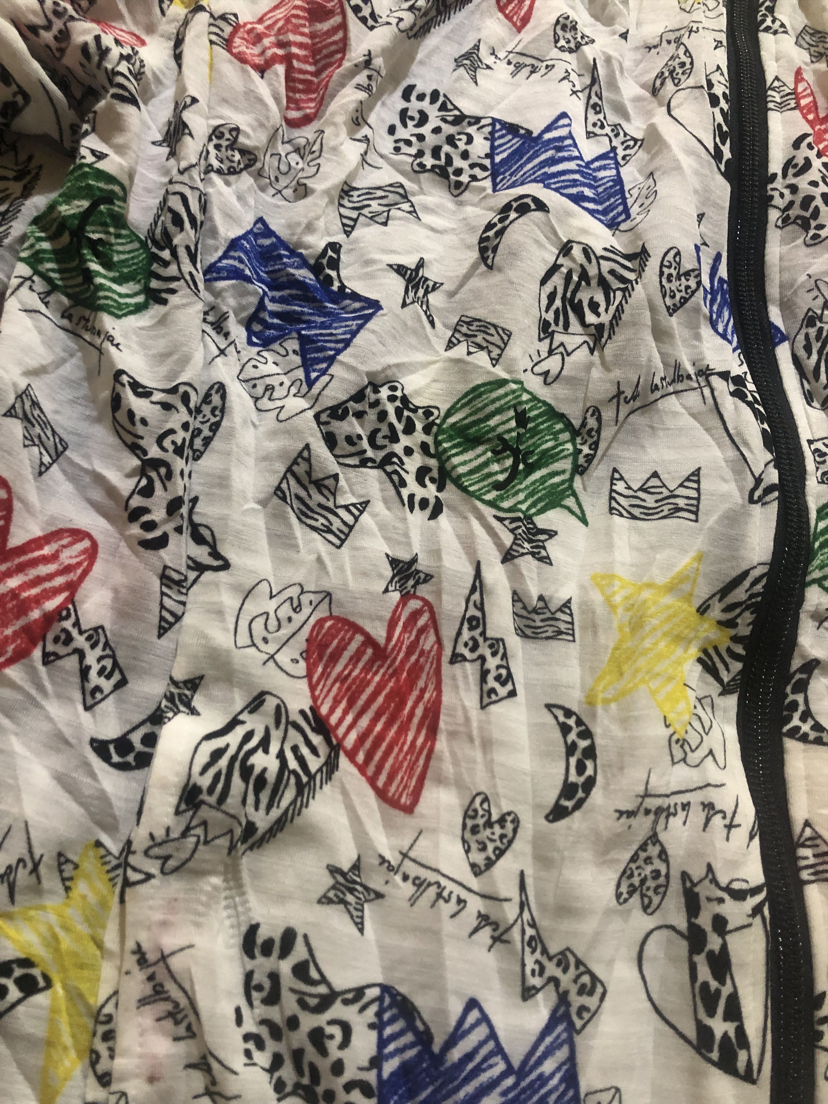 Jean Charles De Castelbajac 🔥 CASTELBAJAC SPORT DOODLE ART ALL OVER PRINT LIGHT JACKET Size M / US 6-8 / IT 42-44 - 6 Thumbnail