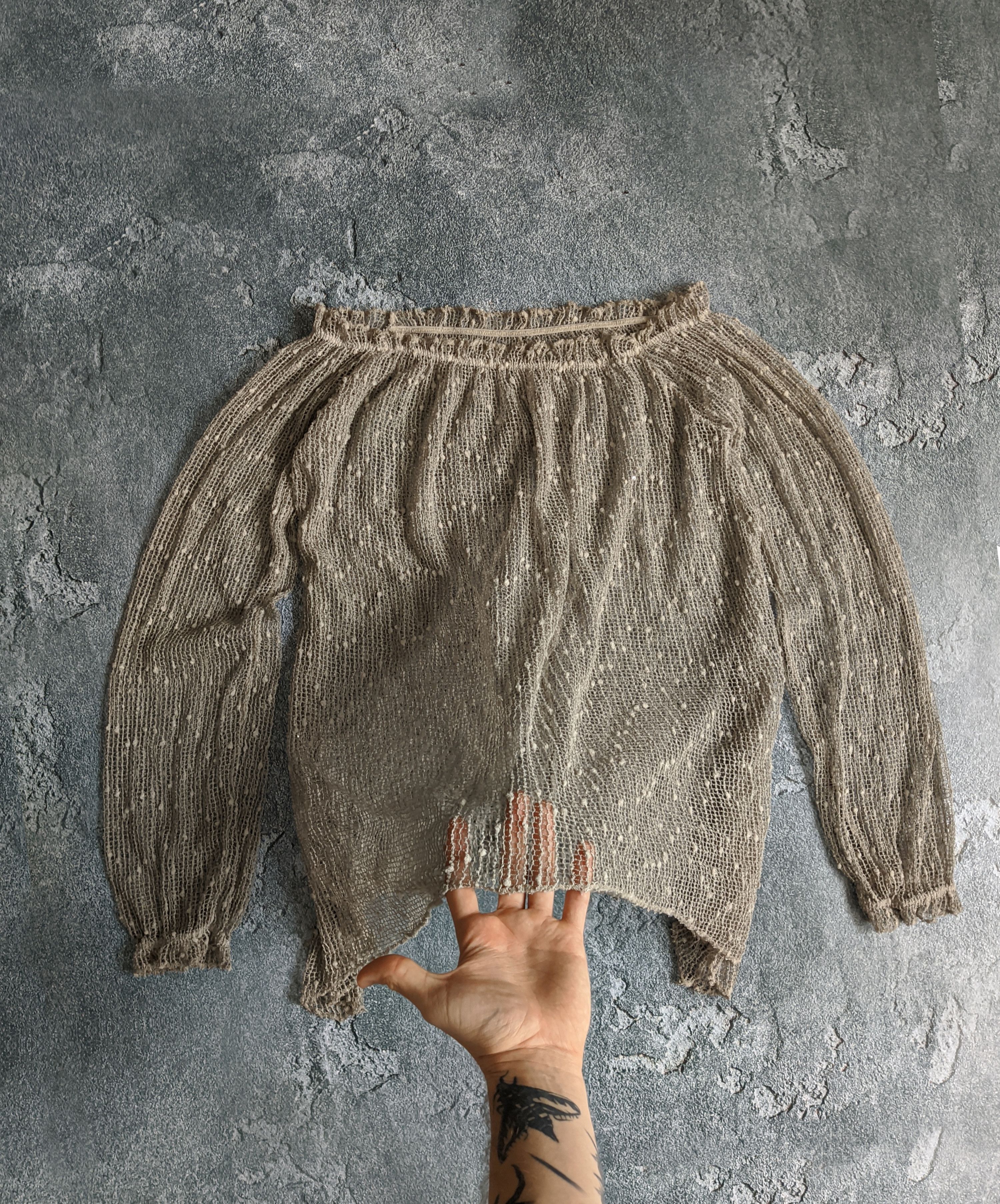 Vintage Vintage mesh long sleeve gothic y2k japanese Size ONE SIZE - 1 Thumbnail