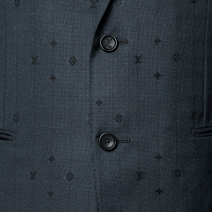 Louis Vuitton Single-Breasted Wool Pont Neuf Jacket - 48 S Size 48S - 4 Thumbnail