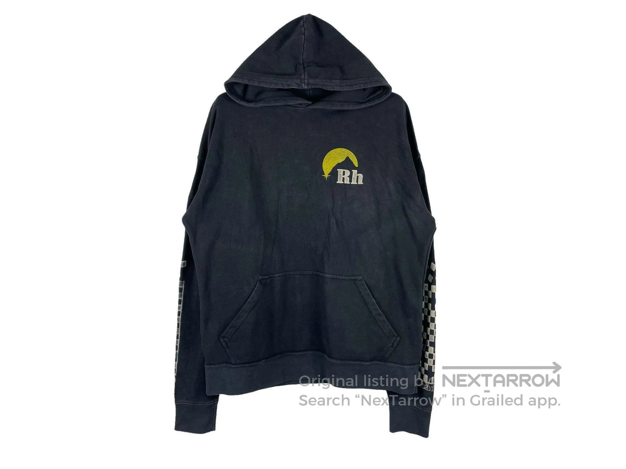 Rhude Rhude Washed Distressed Hoodie Size US S / EU 44-46 / 1 - 1 Thumbnail