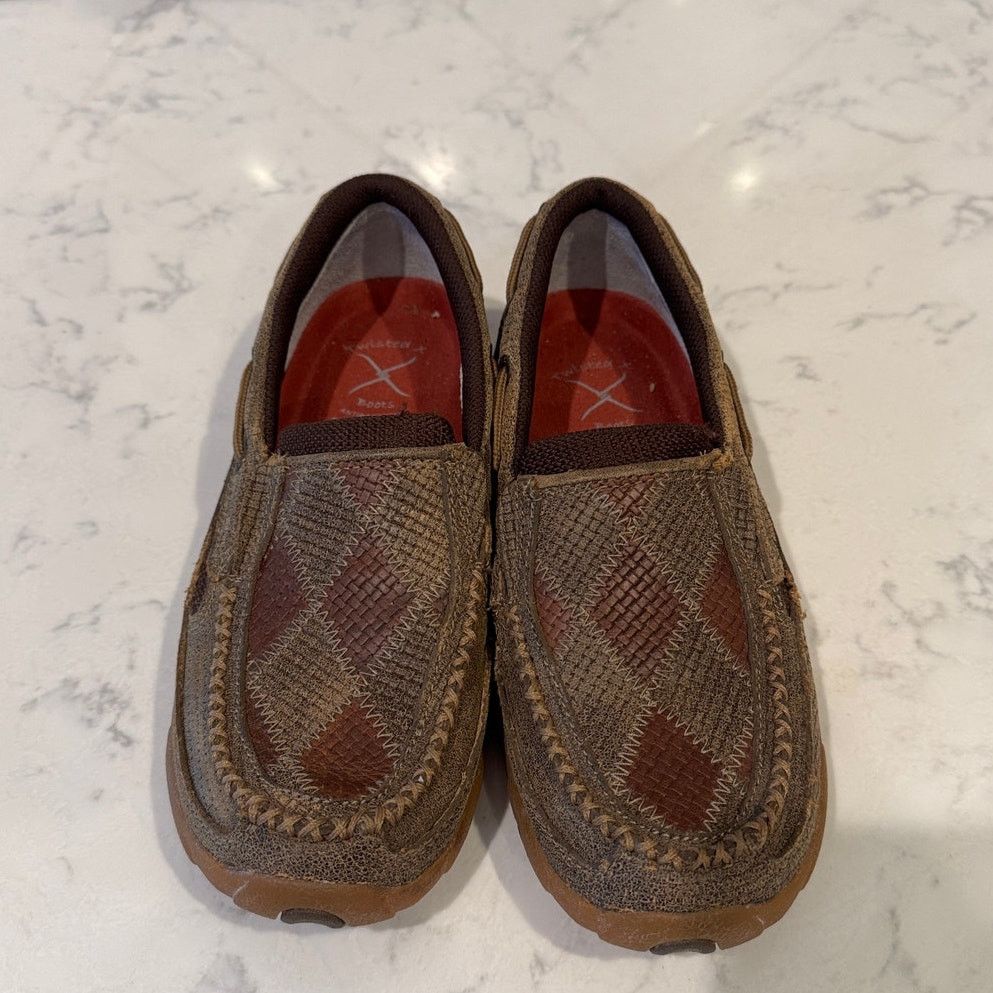 Twisted X Twisted X Driving Moc Loafers, Argyle Patchwork size 5.5 Size US 5.5 / IT 35.5 - 3 Thumbnail