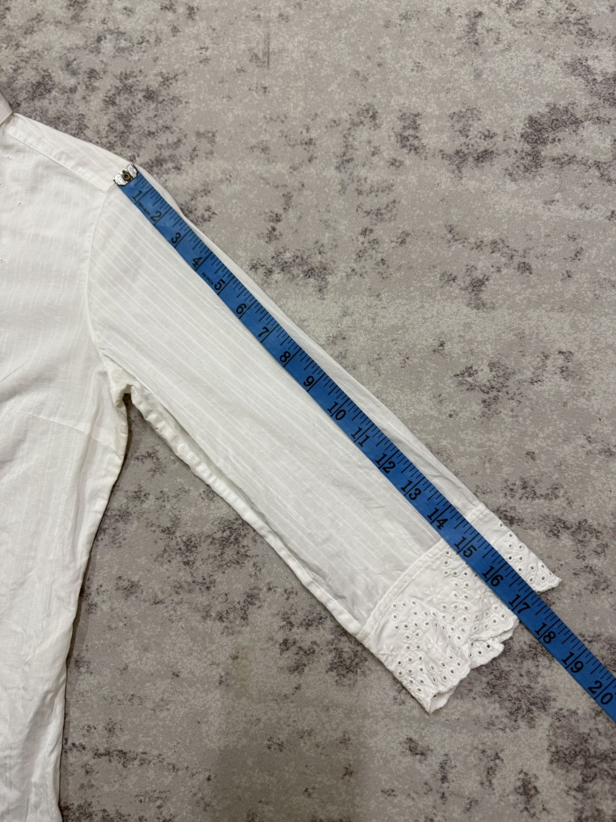 Burberry Burberry London White Broderie Anglaise Embroidered Shirt Size S / US 4 / IT 40 - 19 Thumbnail