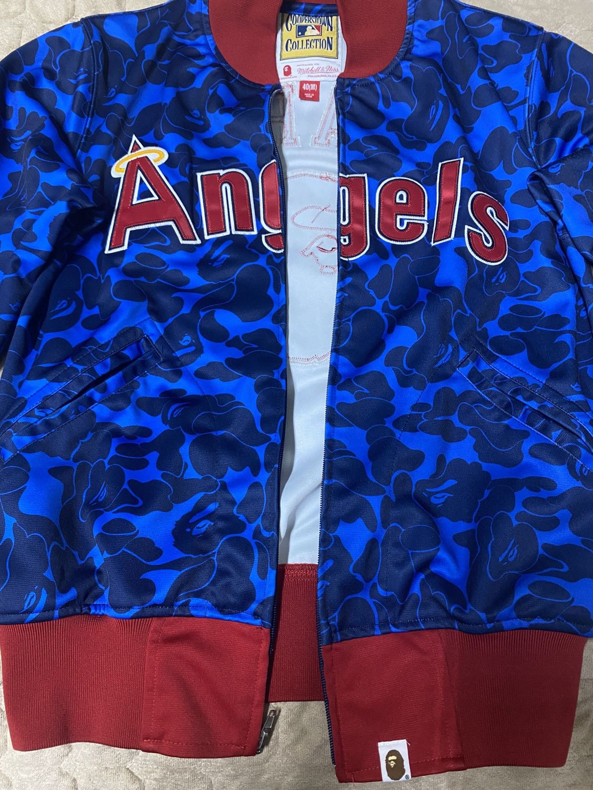 Bape × Mitchell & Ness Bape x Mitchell & Ness Los Angeles Angels Jacket Size US M / EU 48-50 / 2 - 4 Thumbnail