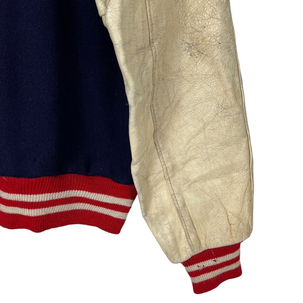 Vintage 🔥 50s VINTAGE SPEEDLINE STADIUM VARSITY BOMBER JACKET Size US L / EU 52-54 / 3 - 16 Thumbnail