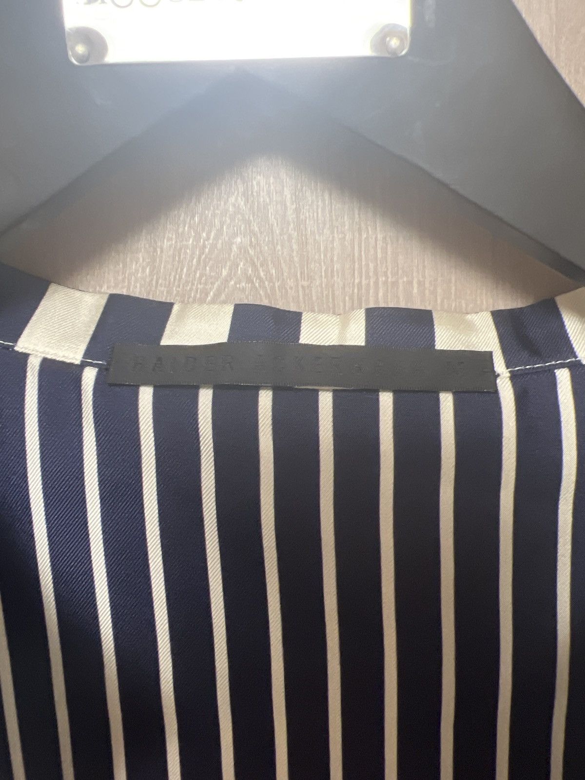 Haider Ackermann Distressed-effect striped shirt Size US M / EU 48-50 / 2 - 4 Thumbnail