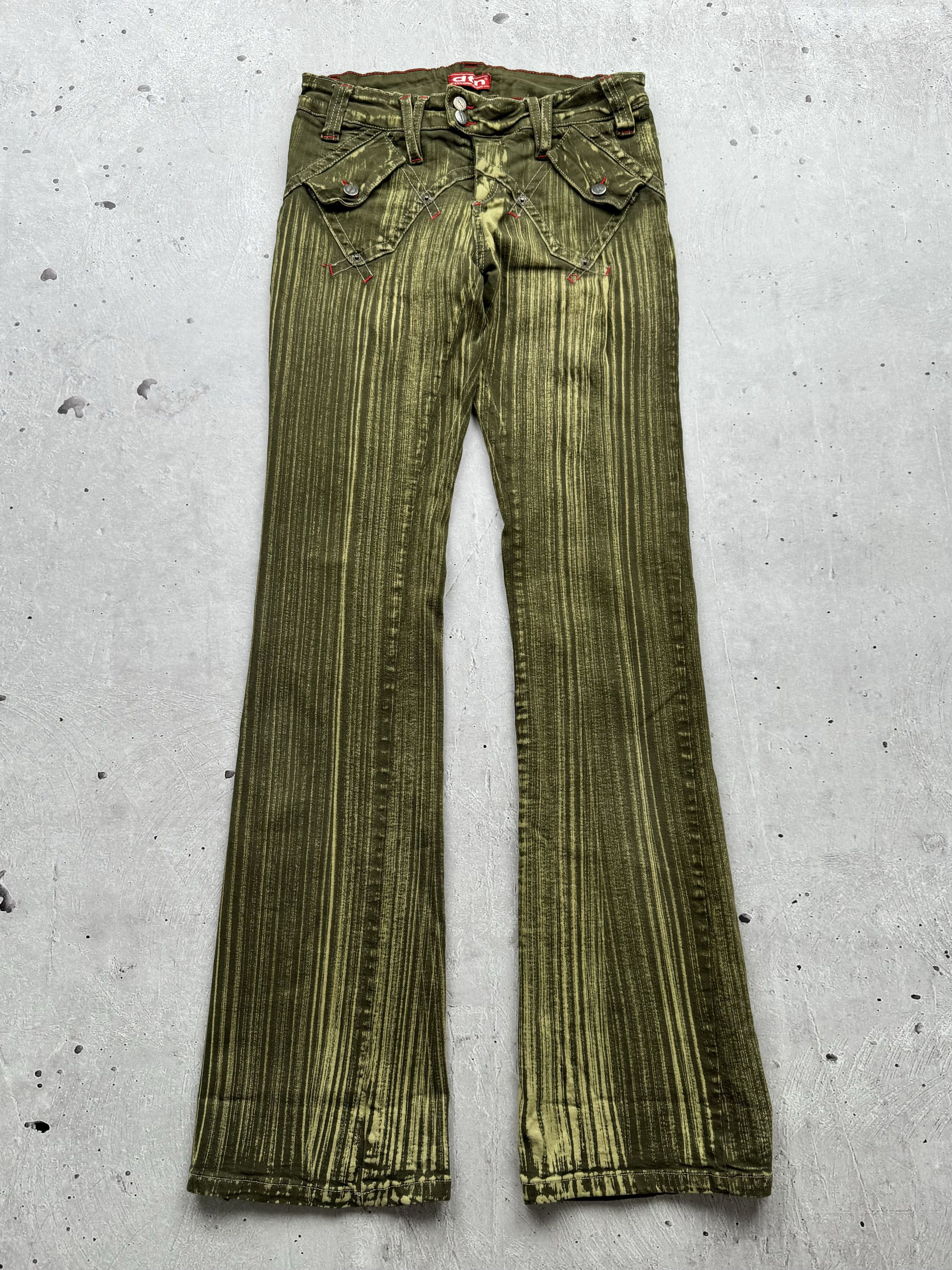 Image of Archival Clothing x Avant Garde Vintage Amazing Flared Jeans in Green, Women's (Size 30)