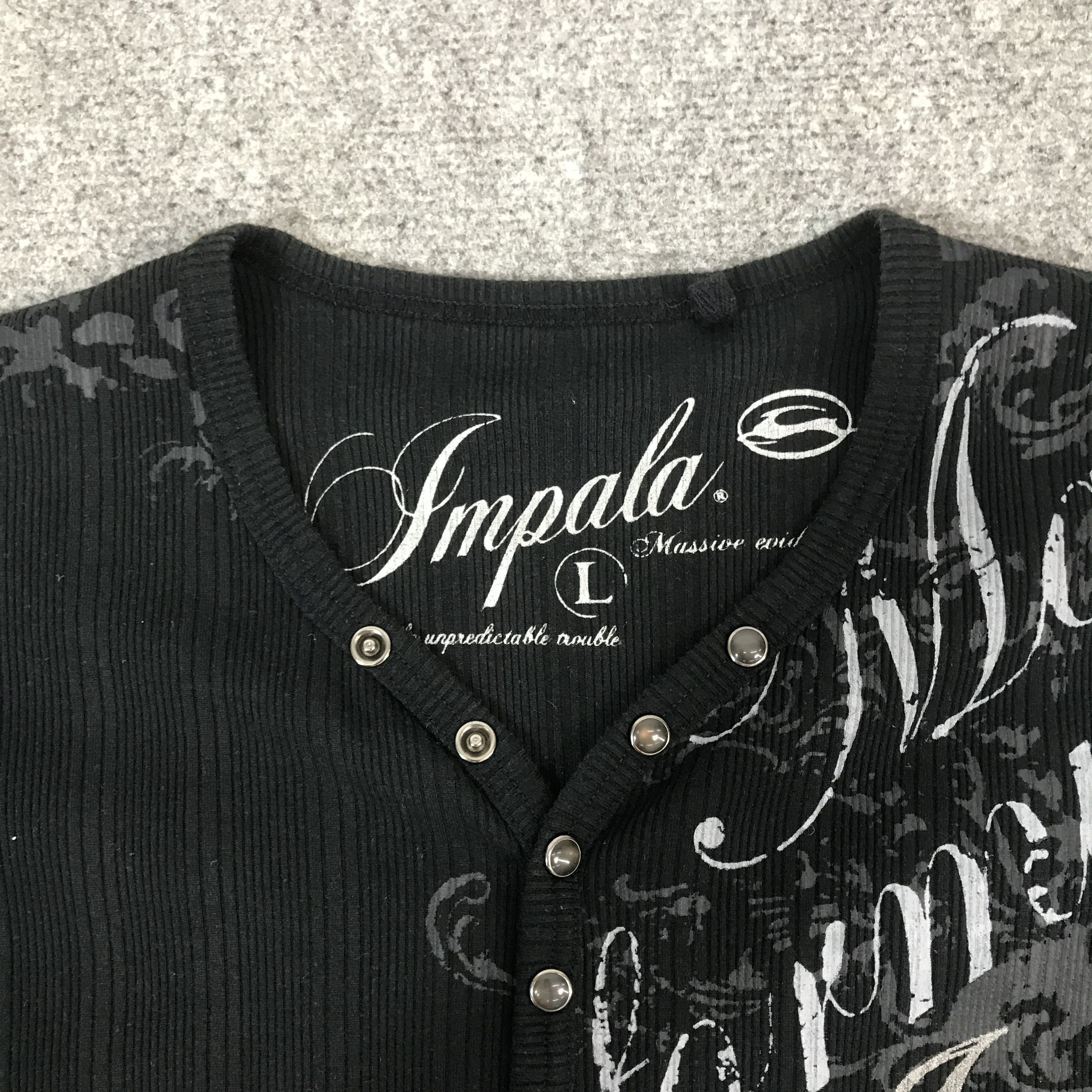 Japanese Brand Gothic punk design impala multi button T-shirt Size US L / EU 52-54 / 3 - 8 Thumbnail