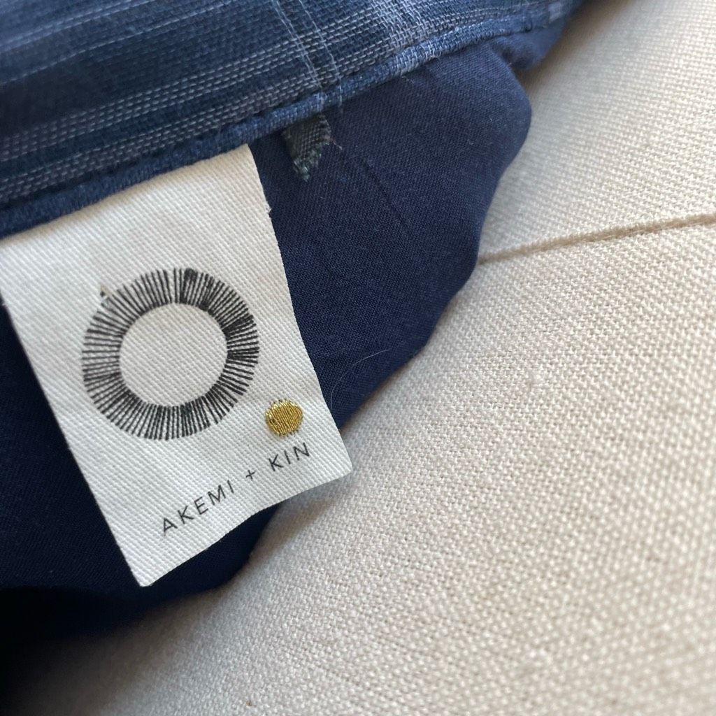 Anthropologie Anthropologie AKEMI + KIN Navy Blue Codie Plaid Handkerchief Size M / US 6-8 / IT 42-44 - 9 Thumbnail