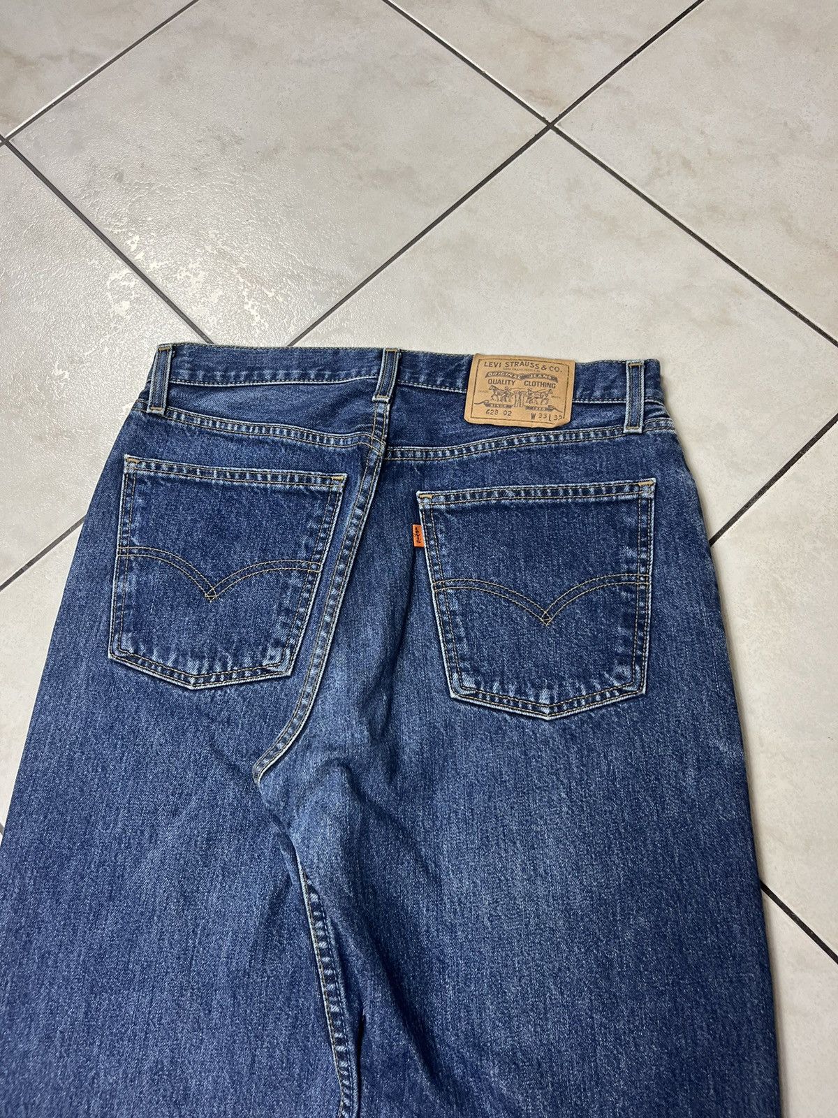 Levi's × Levi's Vintage Clothing × Vintage Vintage 90s Levi’s orange tab 628 02 denim jeans baggy pants Size US 33 - 13 Thumbnail