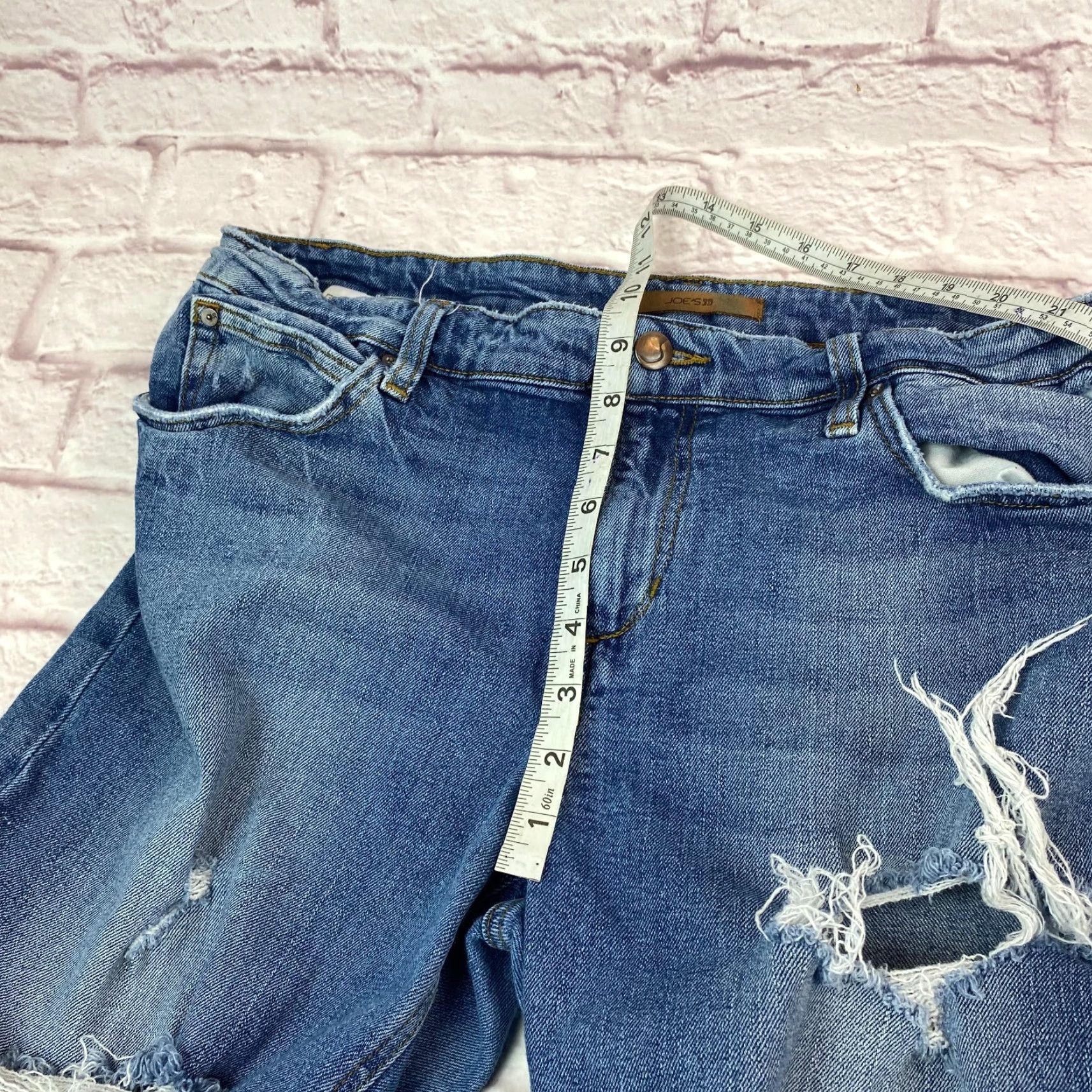 Vintage VINTAGE Joes Jeans Billie Ankle Womens Jeans 31 Slim Distressed Mid-Rise Blue 90s City Hipster Bohemian Size 24" / US 00 / IT 34 - 7 Thumbnail