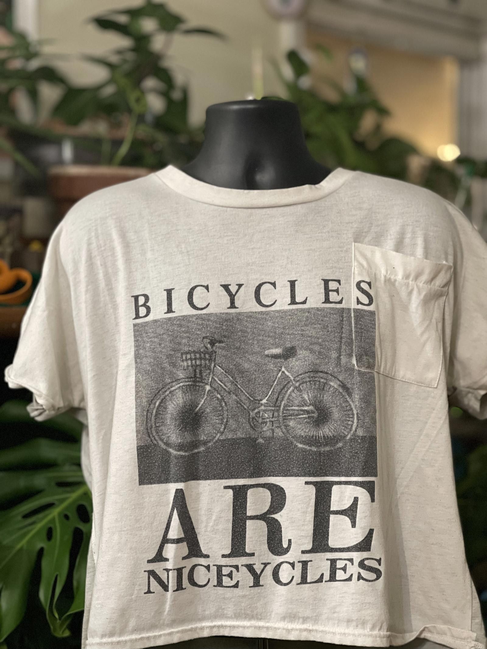 Designer Vintage Graphic Tee - Bicycles Are Niceycles Size US M / EU 48-50 / 2 - 2 Thumbnail