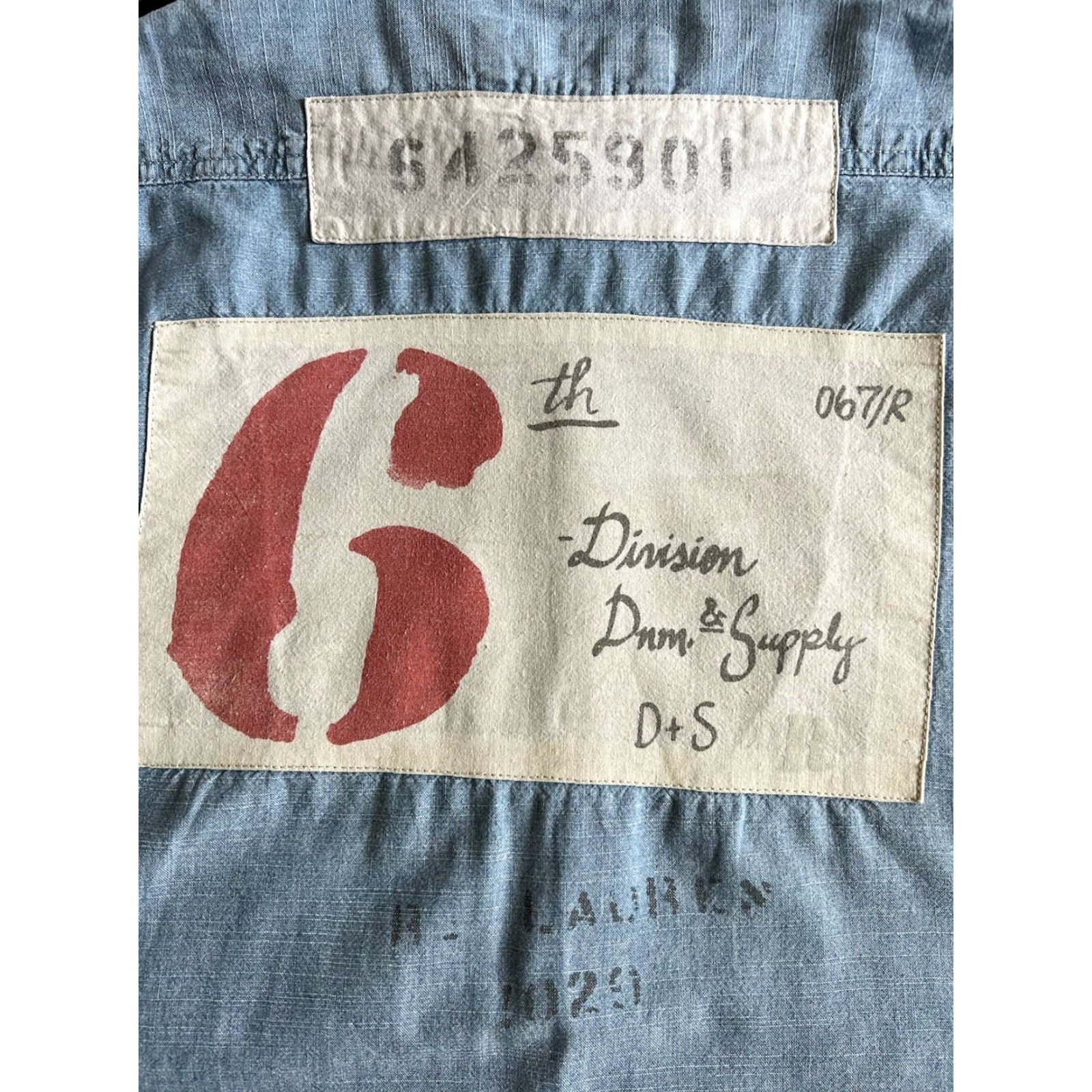 Vintage Denim & Supply Ralph Lauren Navy Shirt XL Chambray US Military Style Button-Up Mens Size US XL / EU 56 / 4 - 2 Thumbnail