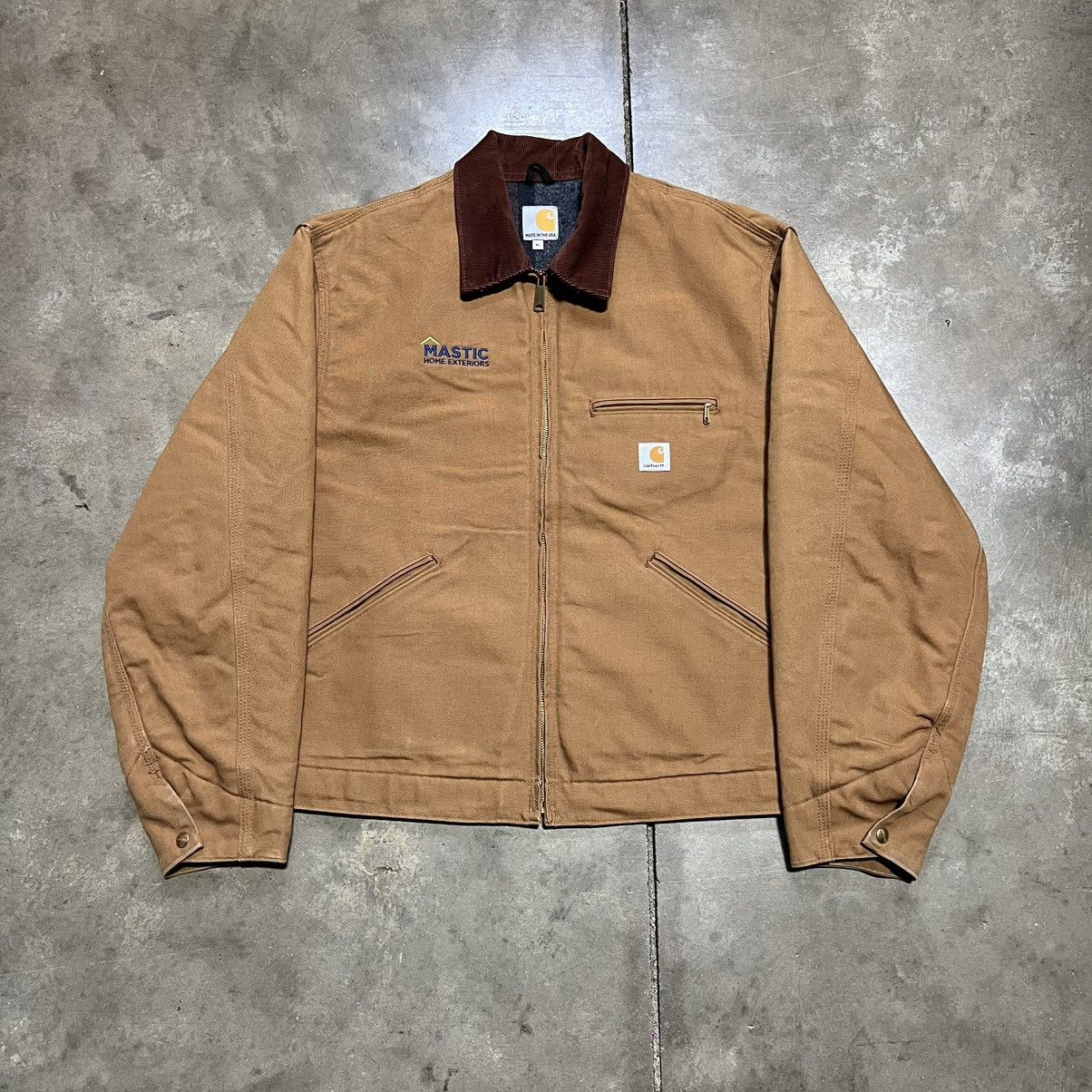 Carhartt Vintage Carhartt Detroit Jacket J001 BRN Interstellar USA Size US XL / EU 56 / 4 - 2 Thumbnail