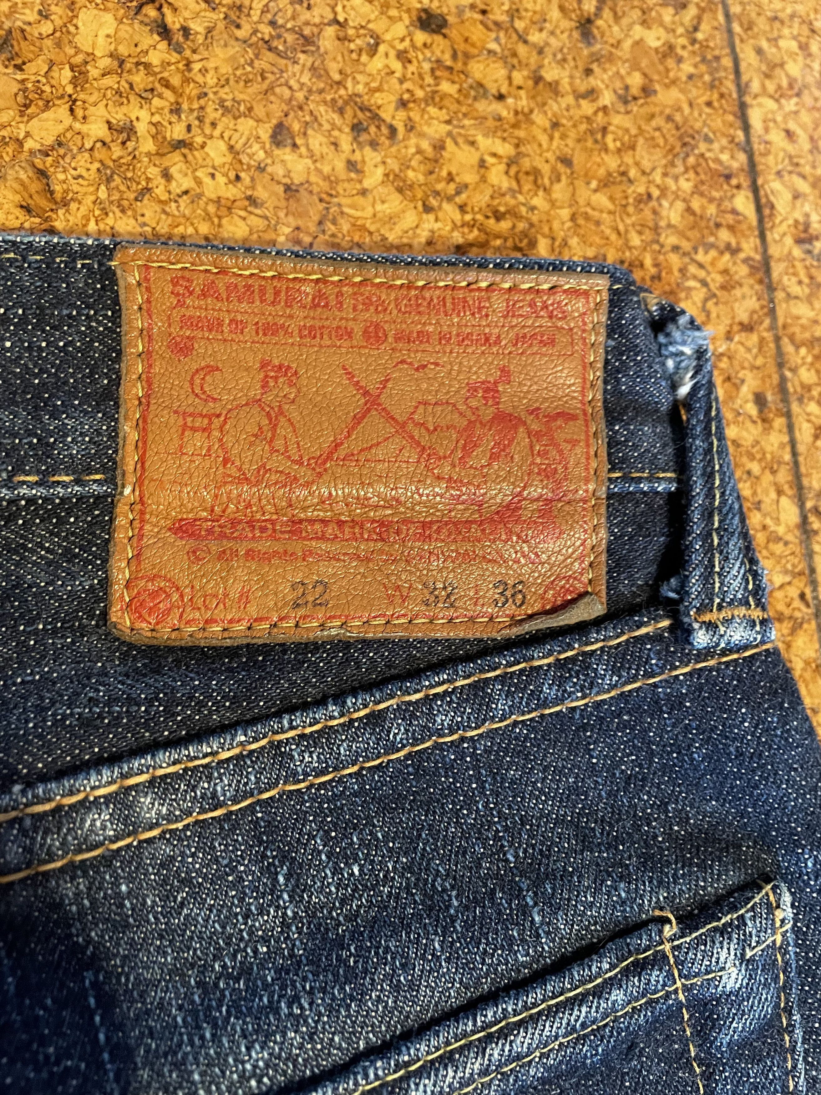 Samurai Jeans Samurai S511XX 19oz Selvedge Kiwami – Japan Non-Export Size US 33 - 4 Thumbnail